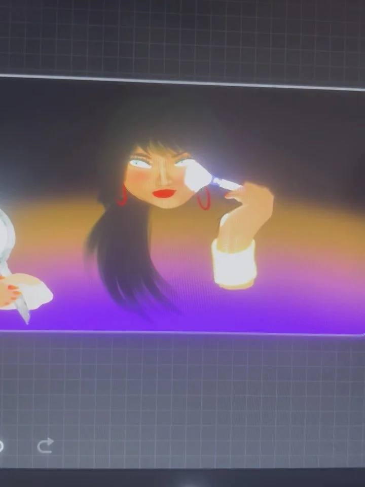 Sneak peak:
Make Me Up

No masks. No lies. 
Just ugly truths we beautify. 

Lipstick in guilt. Glitter over grief. 

A polished disguise for corrupted beliefs. 

Do mirrors reflect people..
Or a mask to wear to bargain for appeal?

#2danimation #digi