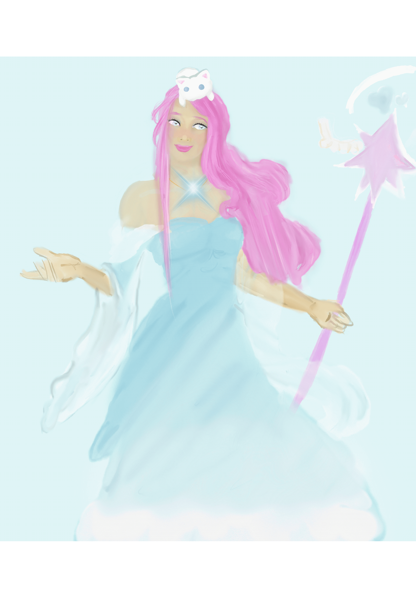 Blue Avatar Princess animated 