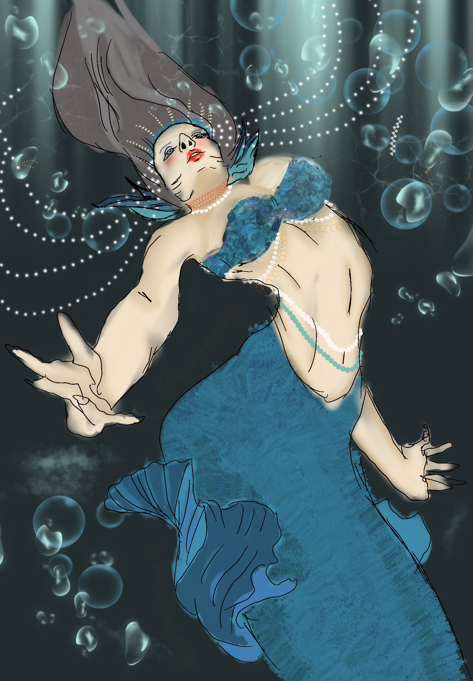 Mermaid Avatar Digital Painting