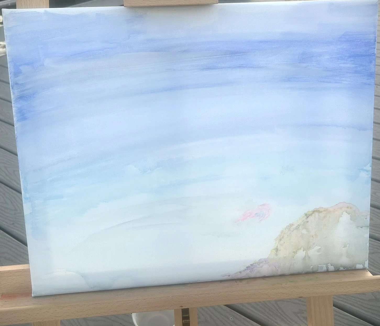 Progression of For sale sunset to Dusk Woman Sunset Painting Mother Nature Painting