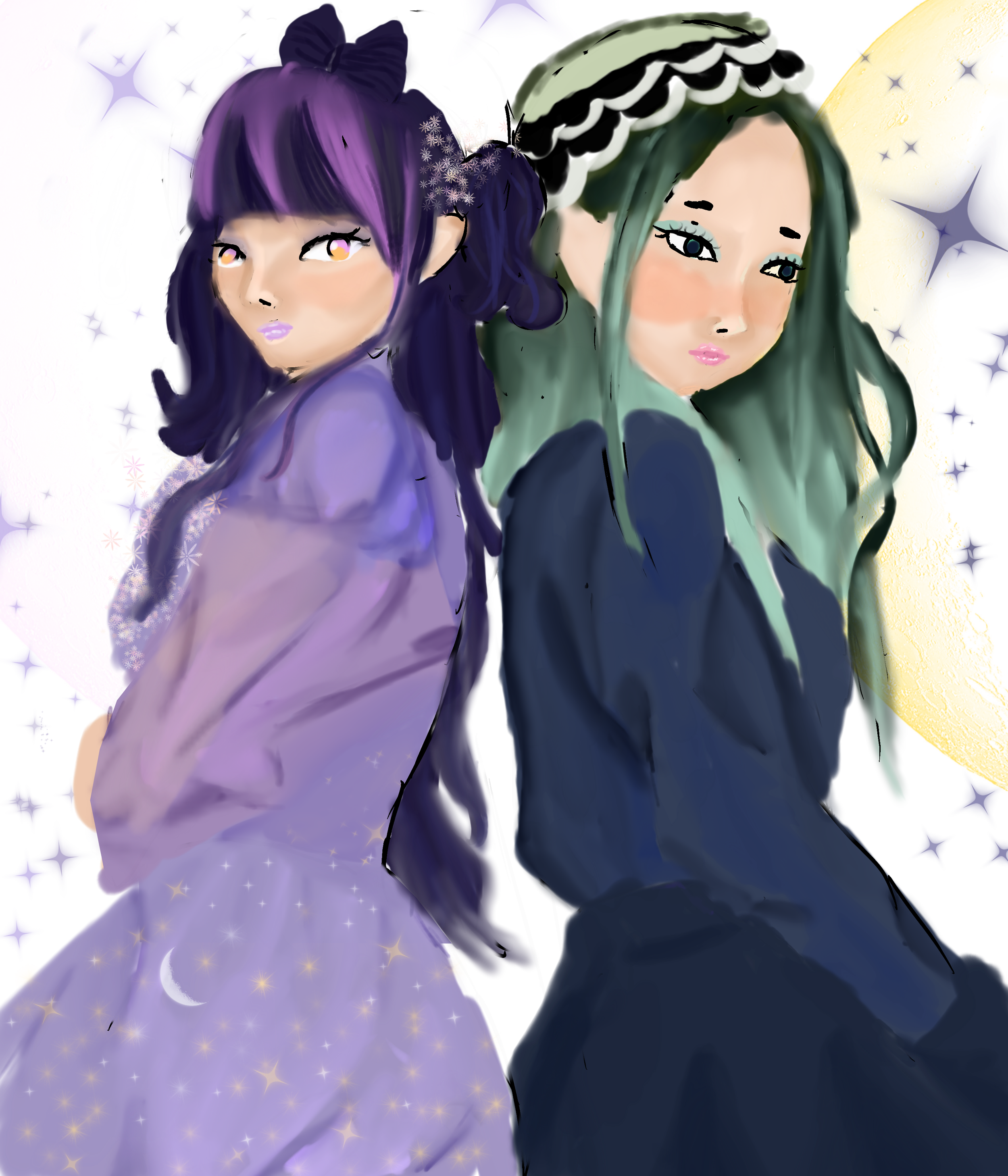 Soul Sisters Digital Painting Art Procreate