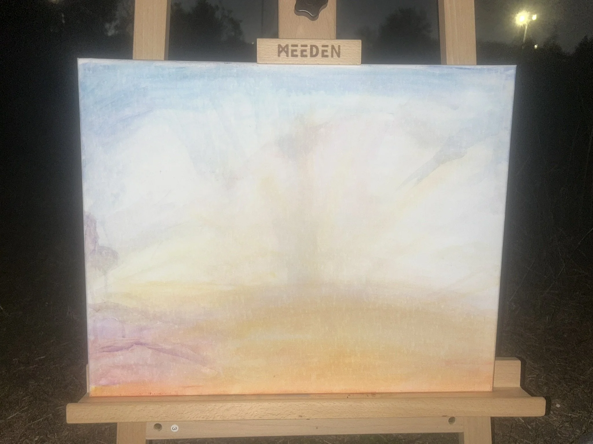 Painting what I see: Day 1 Painting Sunset to Dusk 12.22.2025 