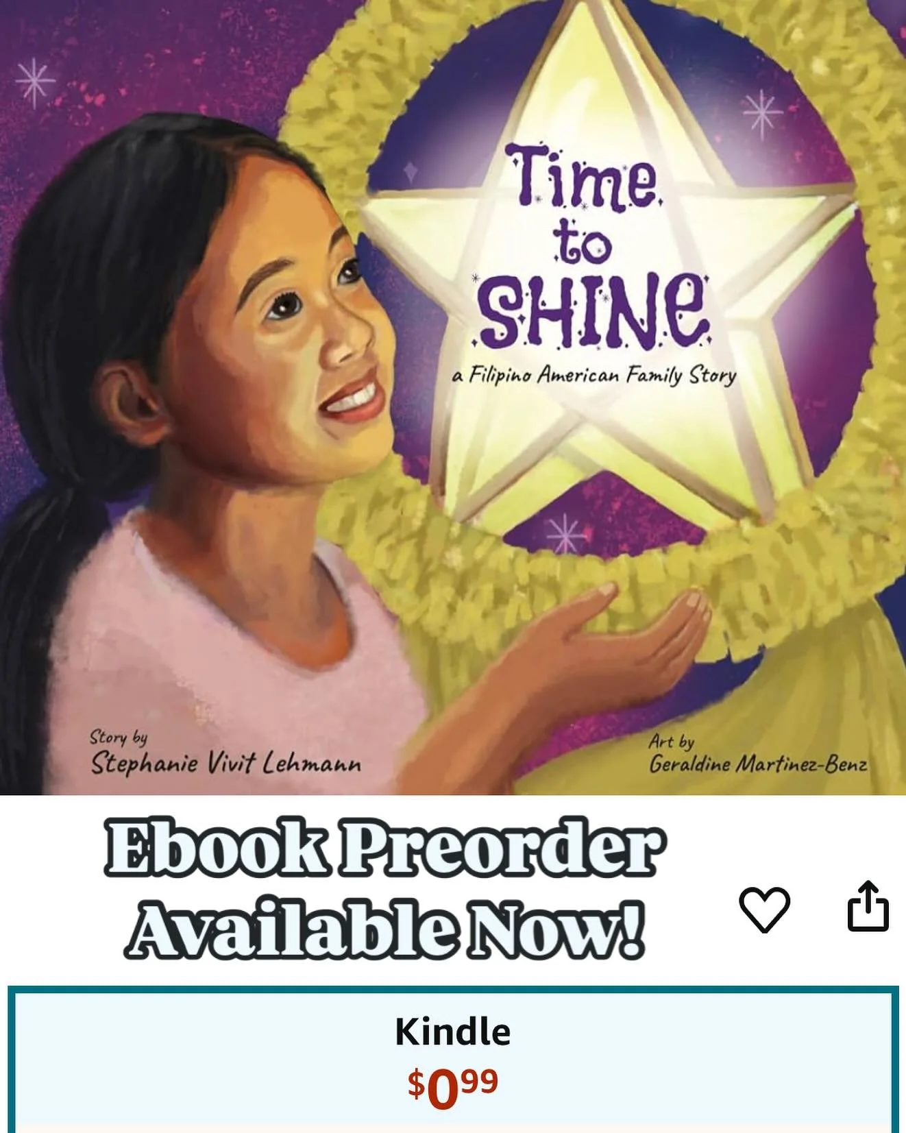 The eBook for Time to Shine is officially available for pre-order! Get yours now for only $0.99! It will then be delivered to your kindle or phone on August 26th. Link in bio! ⭐️✨