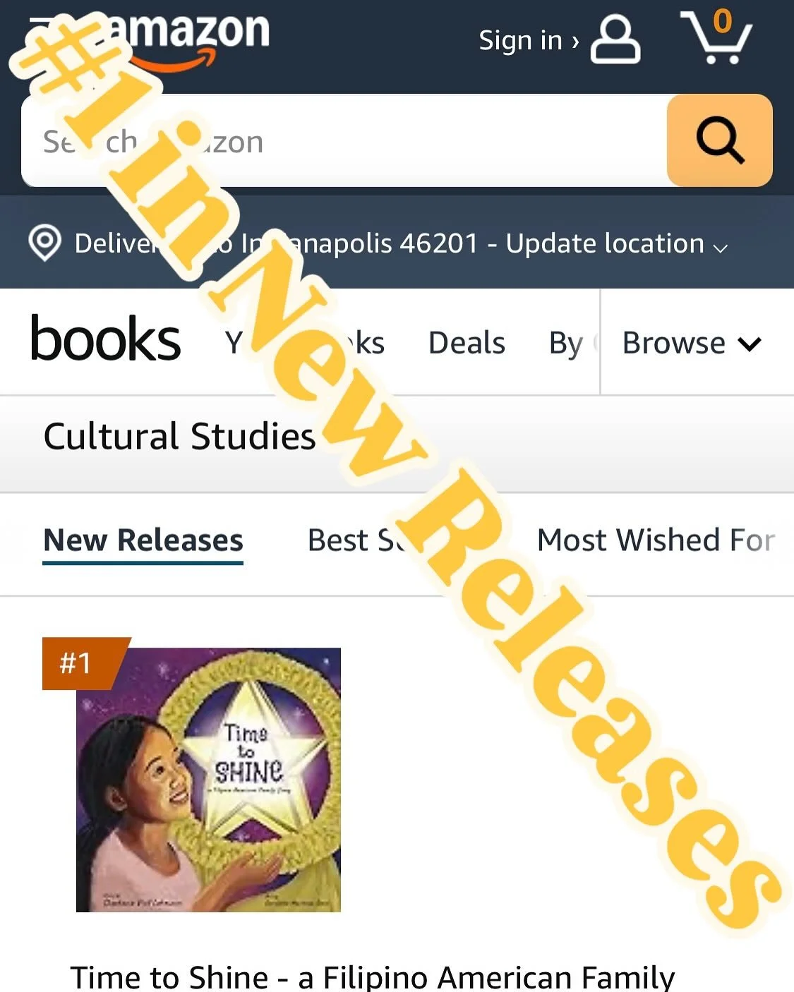 Thank you everyone for preordering your ebooks! Time to Shine has made it to the top of both the &ldquo;Cultural Studies&rdquo; and &ldquo;Customs, Traditions, and Anthropology&rdquo; lists for New Releases! Maraming Salamat to everyone who has suppo