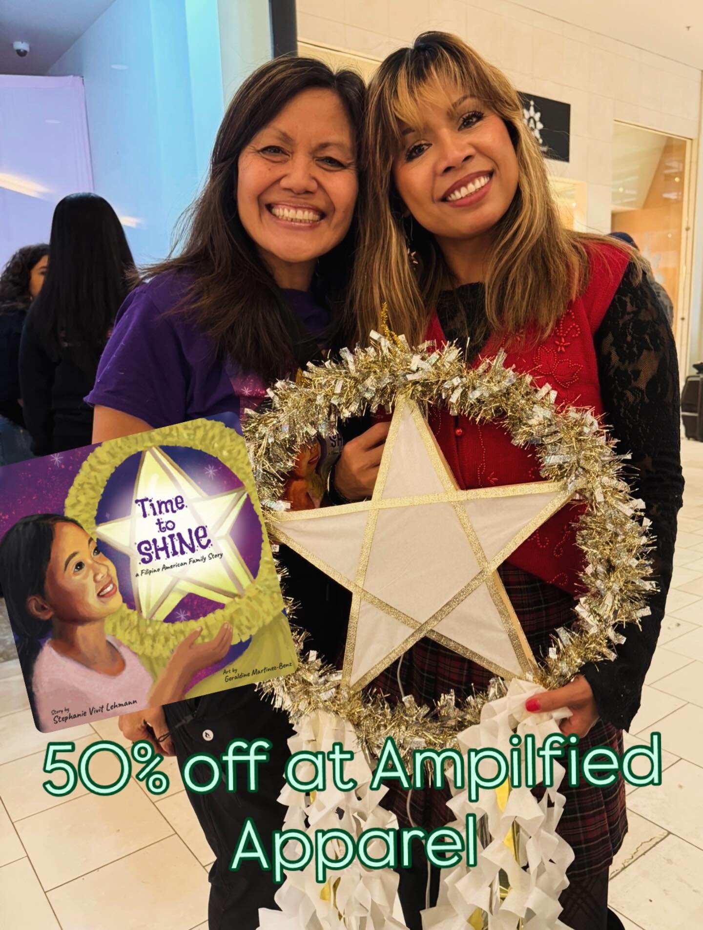 I&rsquo;m beyond grateful to have met Michelle, the owner of @ampilfied_apparel . She has been one of the brightest lights of my year! They are sadly closing their storefront, but they are open until 12/31. Time to Shine will be sold there for 50% wh