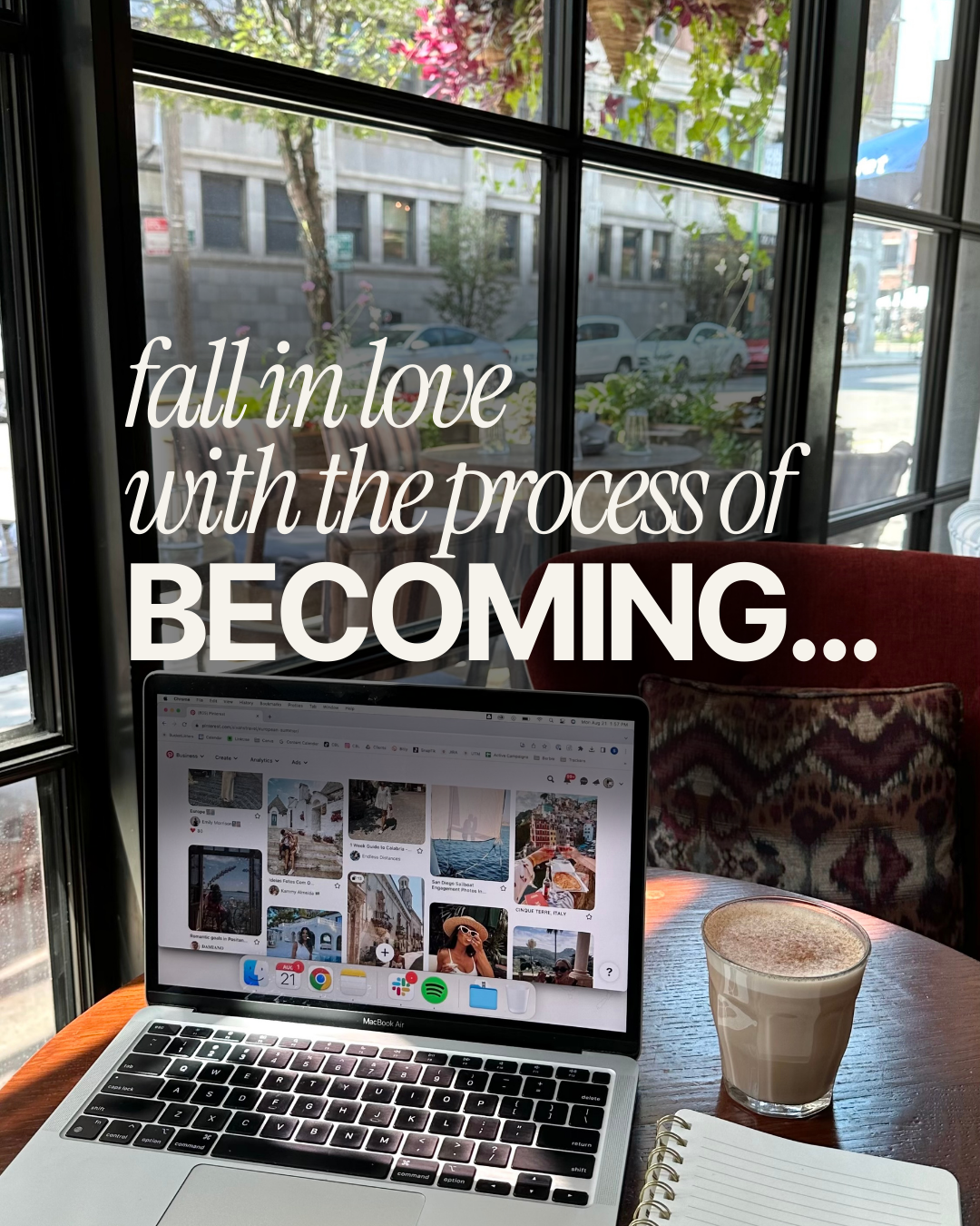 Fall in love with the process of becoming