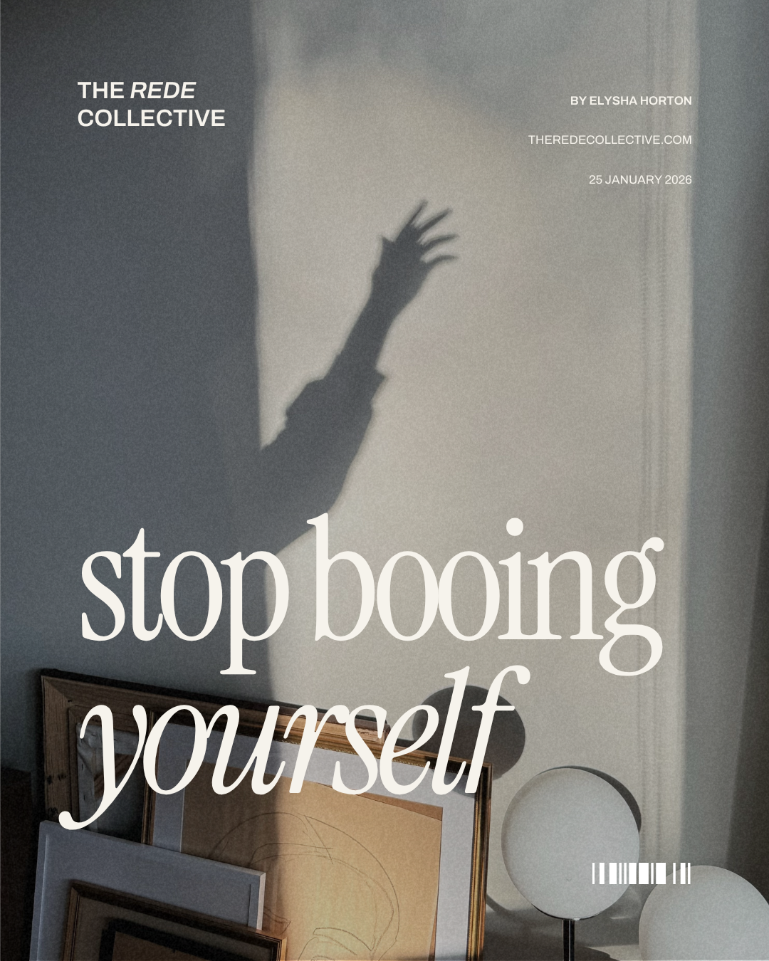 Stop booing yourself
