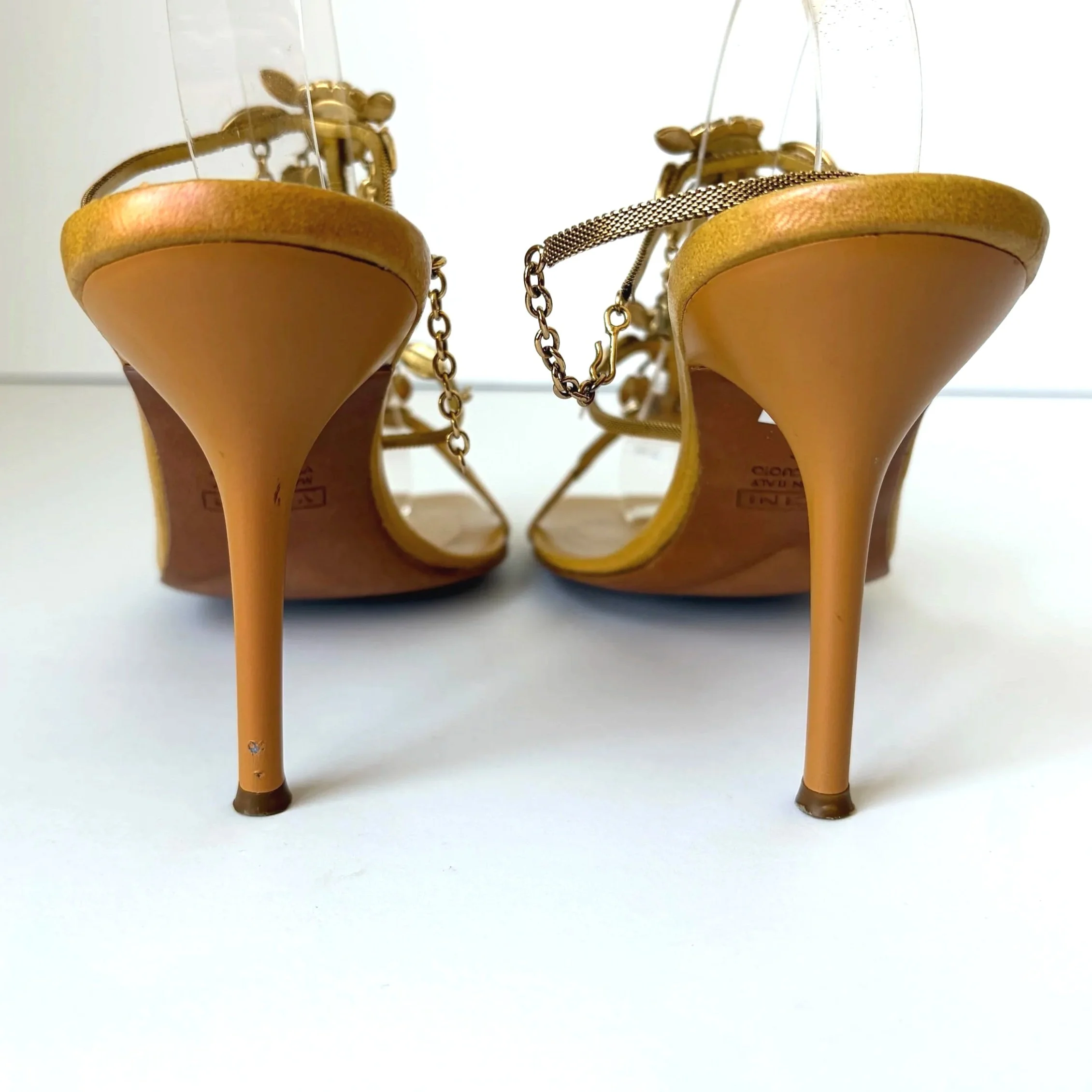 Giuseppe Zanotti Gold Floral Vintage Heel (36) — image 3