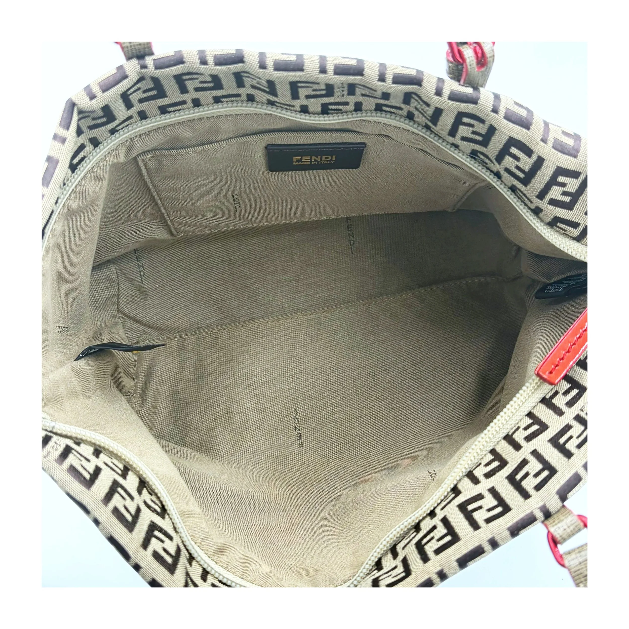 Fendi Zucchino Canvas Superstar Tote Bag, image 5