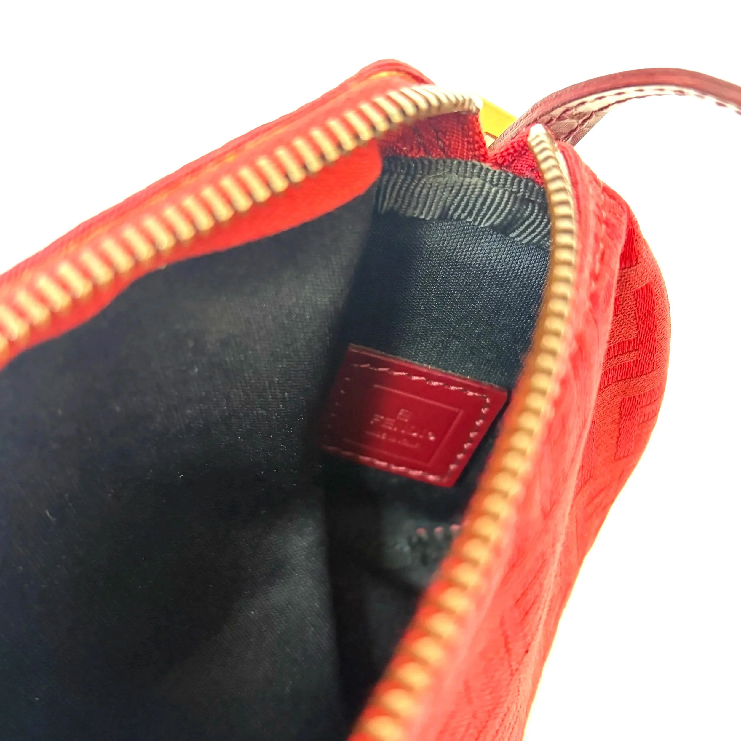 Vtg Red Fendi Barrel Mini Bag — image 5