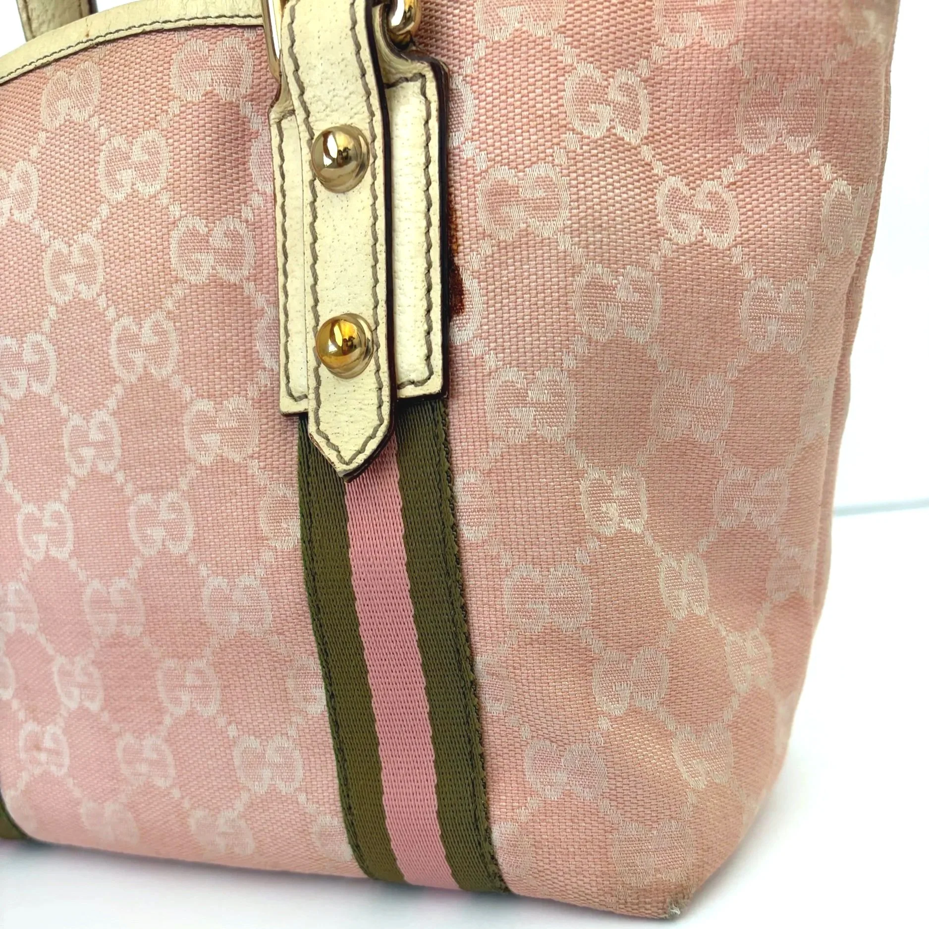 Gucci GG Canvas Pink Tote Bag — image 3