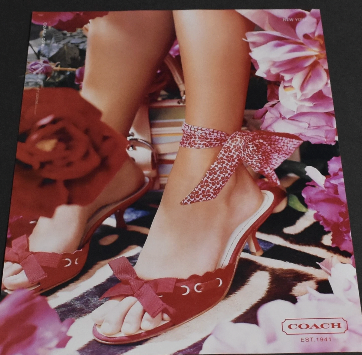 Vtg Red Coach Heels (6.5) — image 2