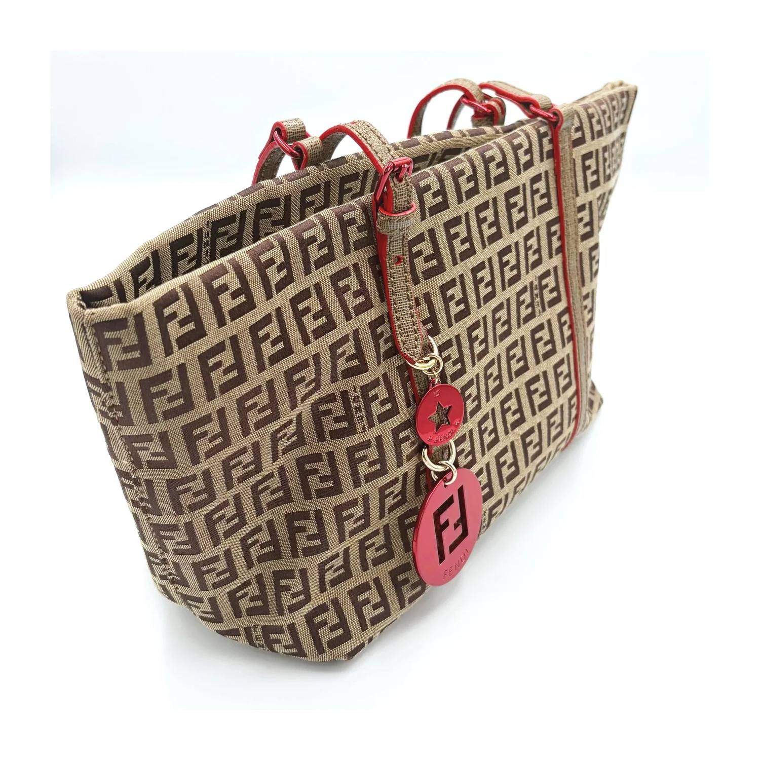 Fendi Zucchino Canvas Superstar Tote Bag
