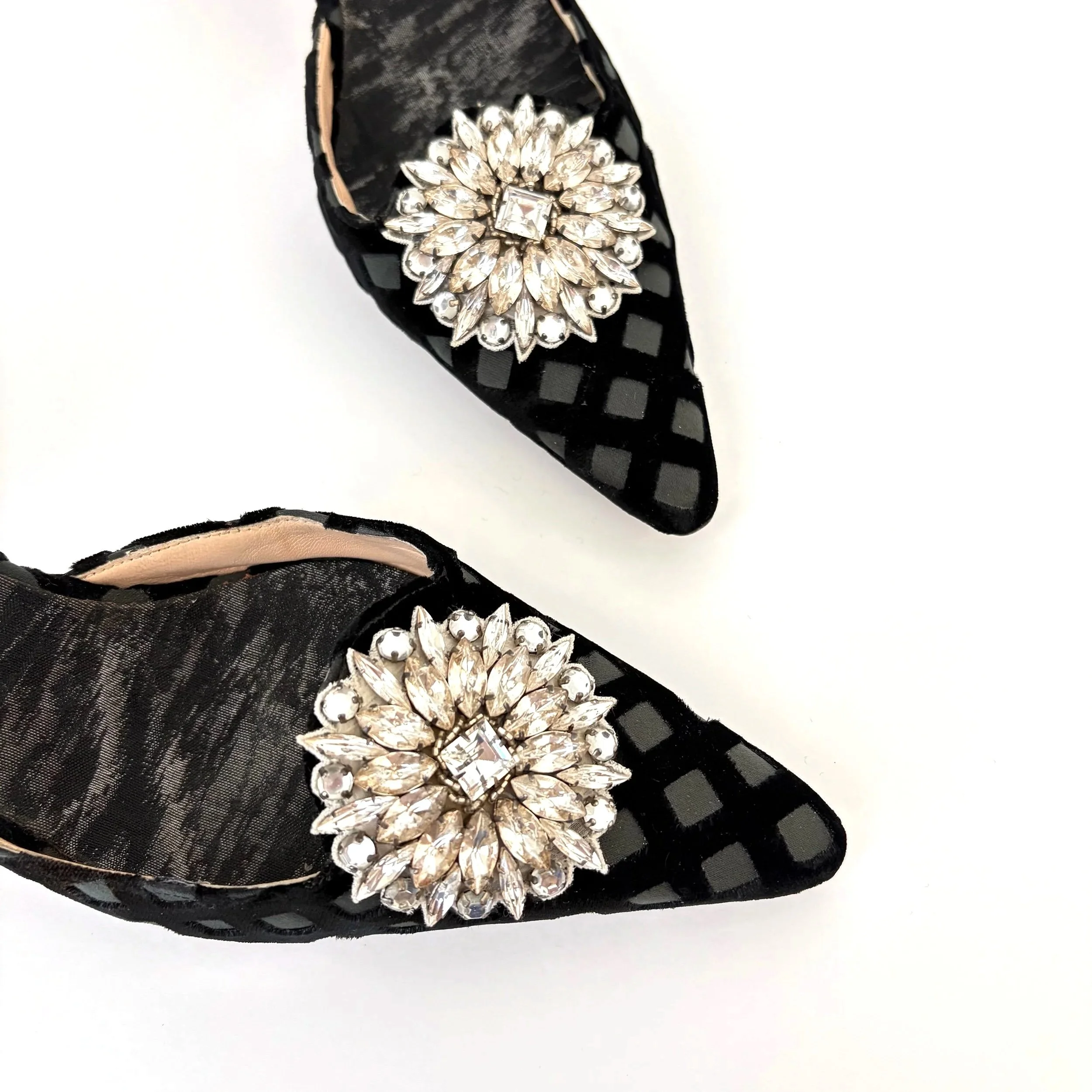 Vtg Velvet Trellis Manolo Blahniks (39.5) — image 6