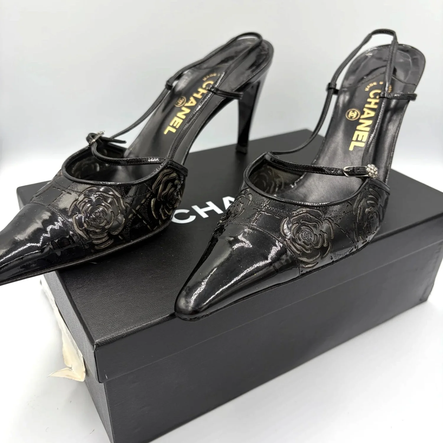 Chanel Camellia Cut-Out Mule (41)