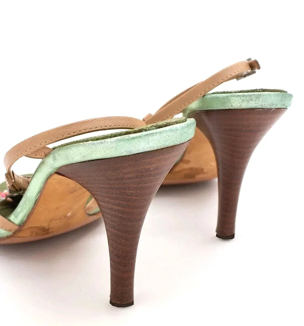 Rare Giuseppe Zanotti Botanical Bow Heel (37)