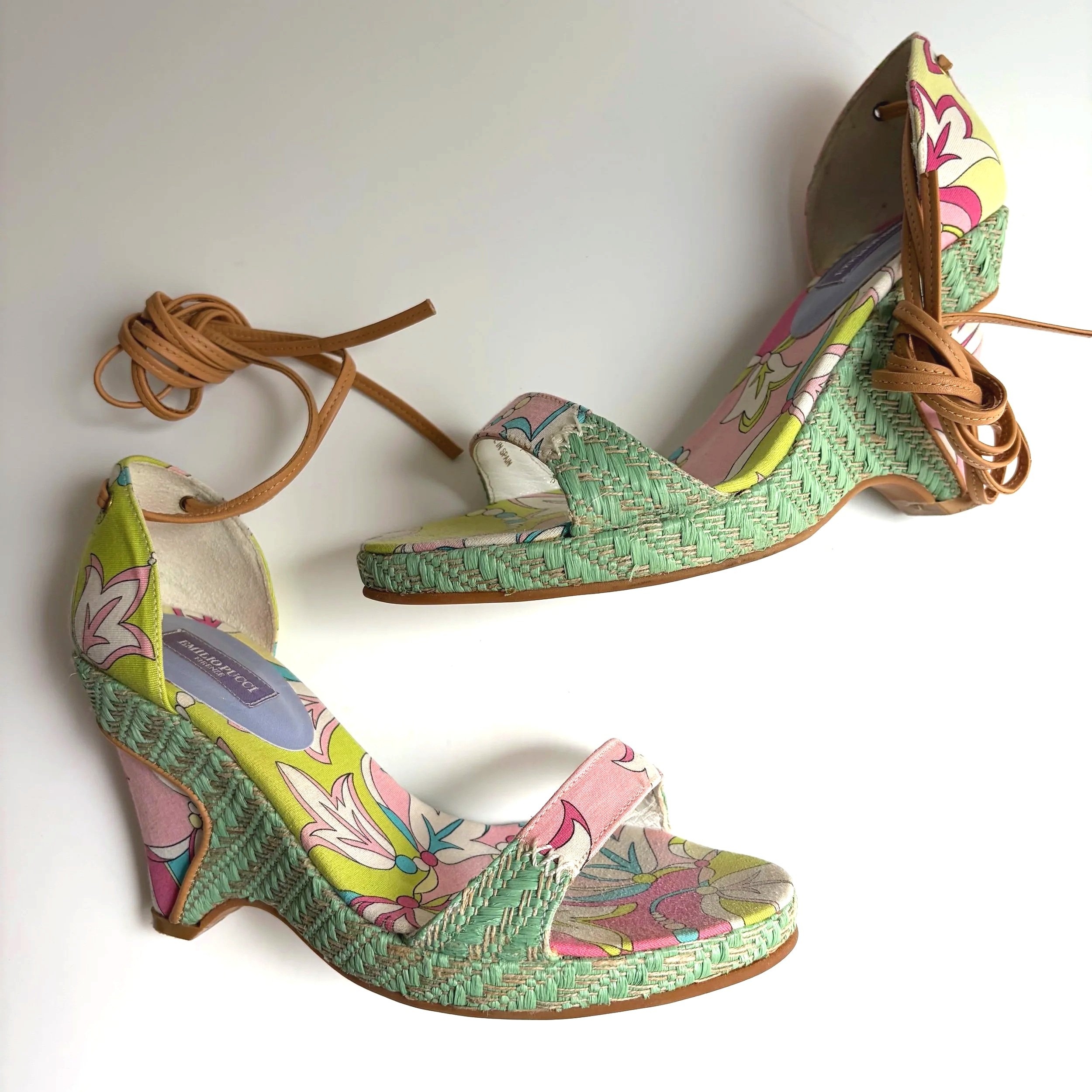Emilio Pucci Multi Aqua Color wedges (37) — image 5