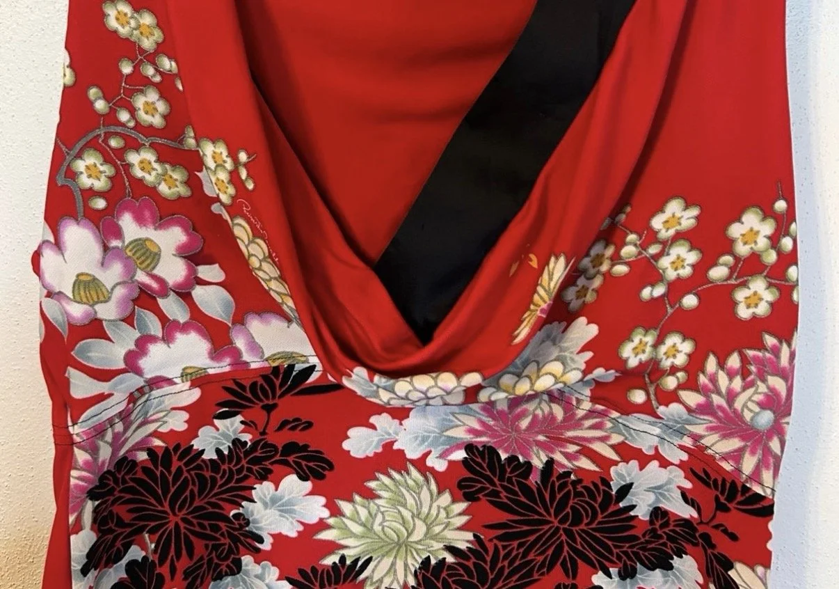 Roberto Cavalli Chinoiserie Silk Floral Top (M/L) — image 2