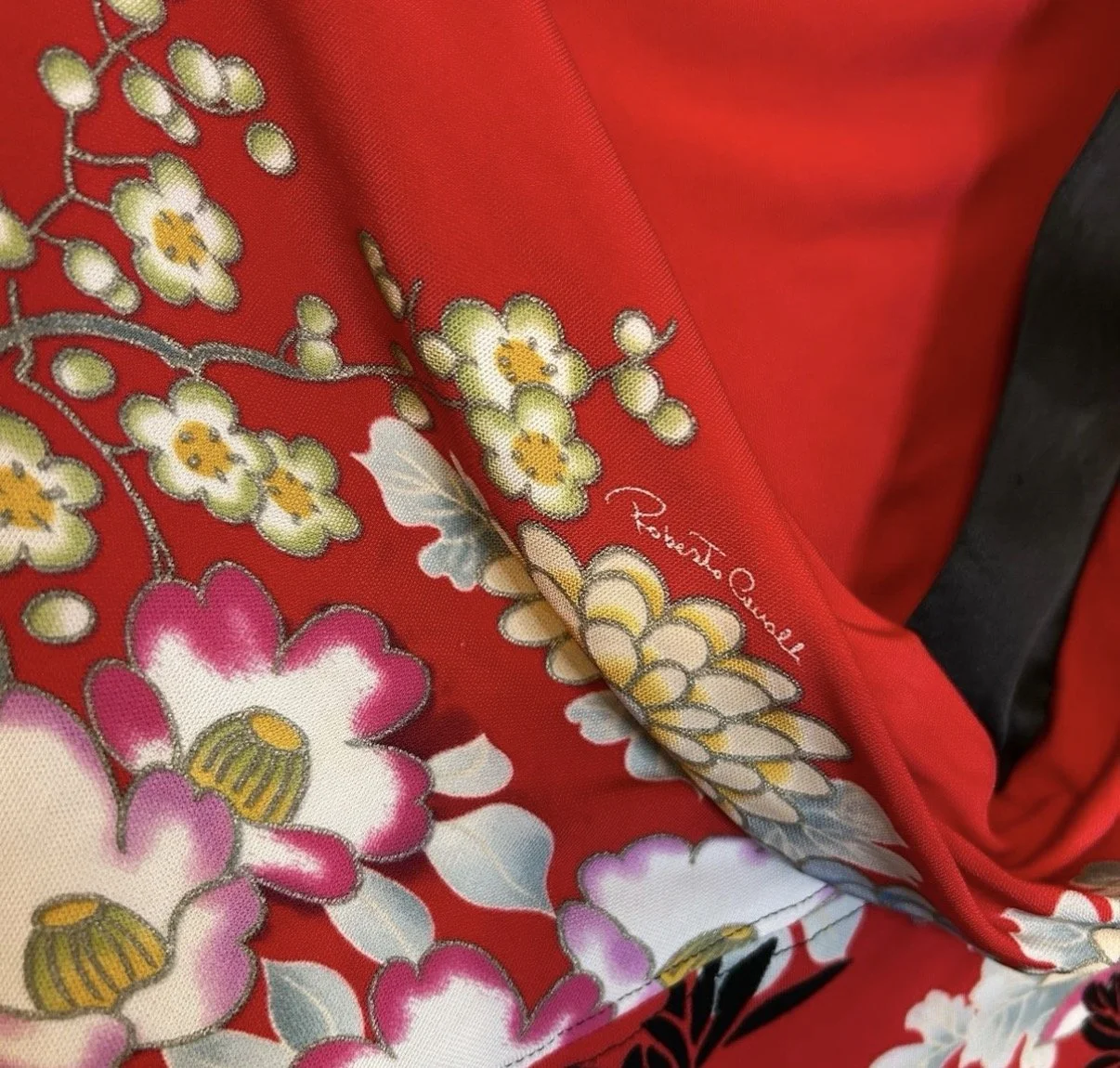 Roberto Cavalli Chinoiserie Silk Floral Top (M/L) — image 3