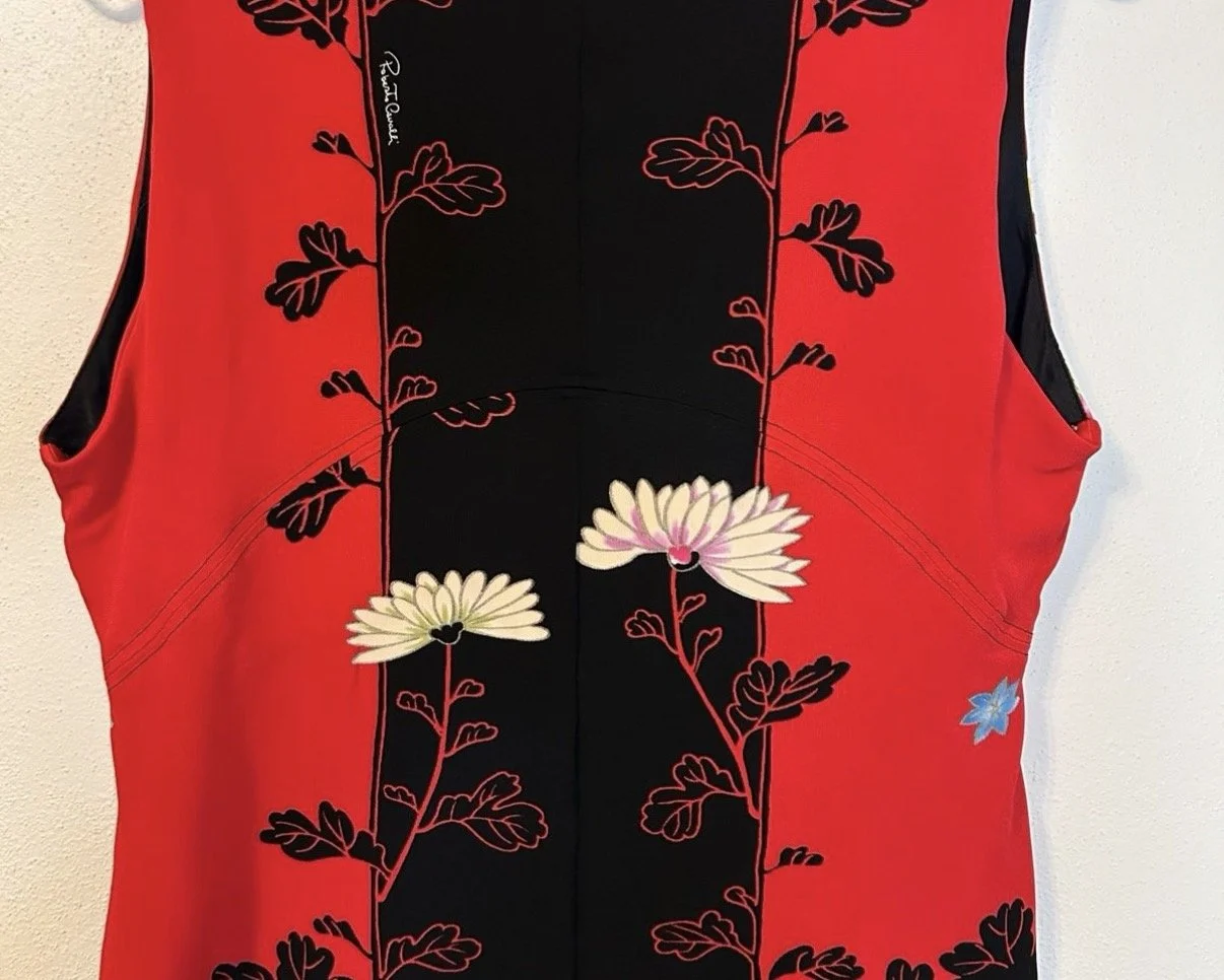 Roberto Cavalli Chinoiserie Silk Floral Top (M/L) — image 4