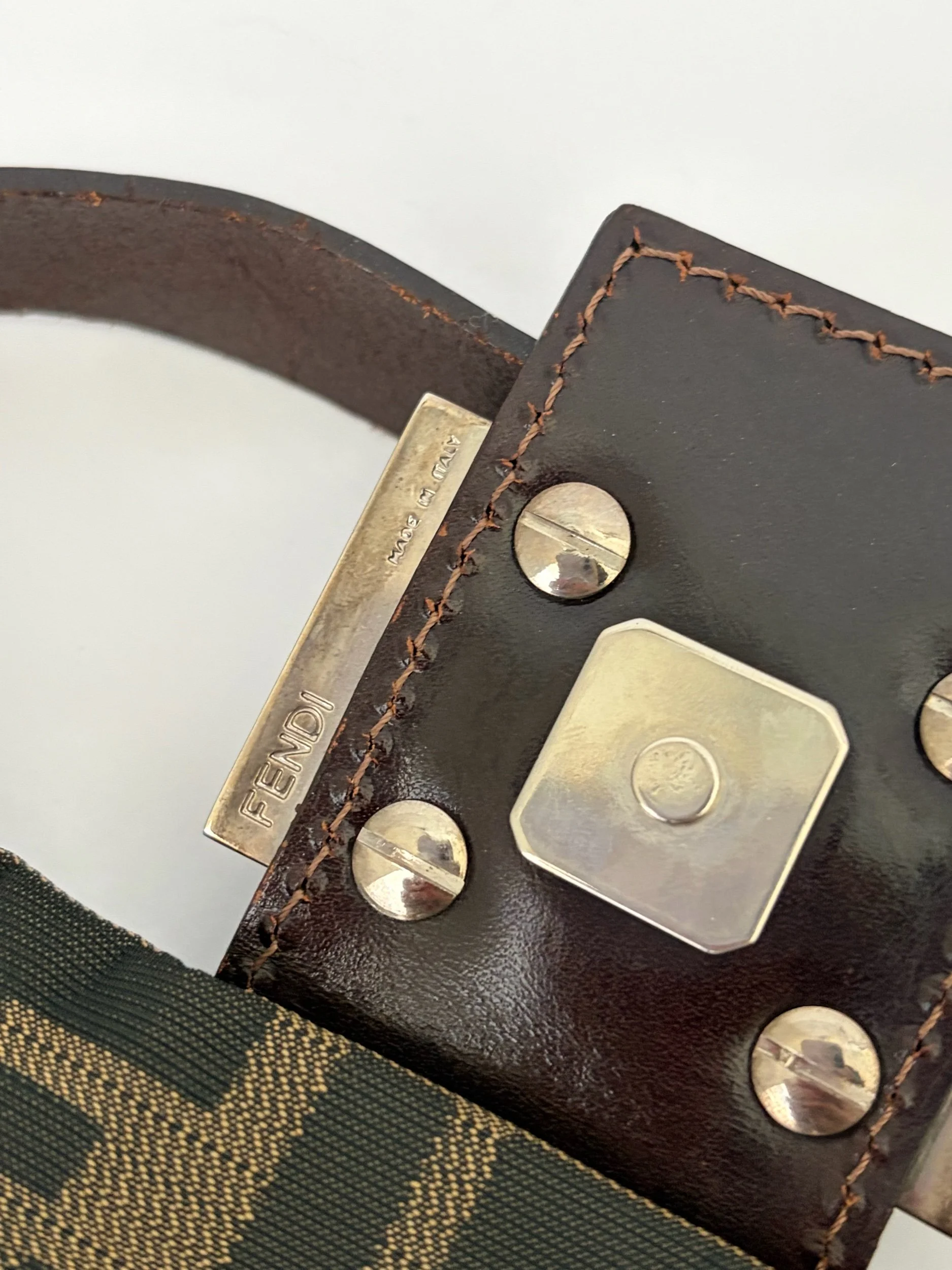 Vintage Fendi Embroidered Zucca Baguette — image 6