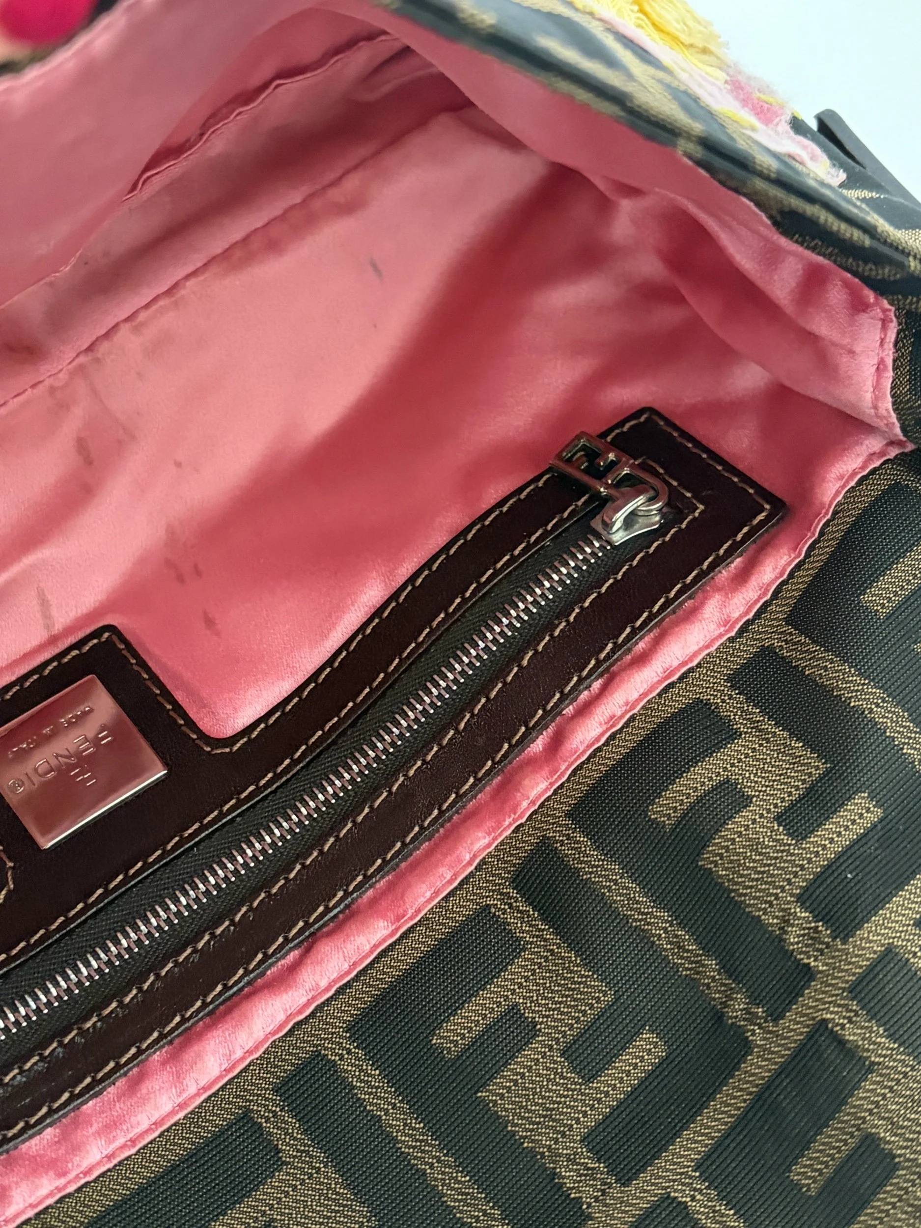 Vintage Fendi Embroidered Zucca Baguette — image 8