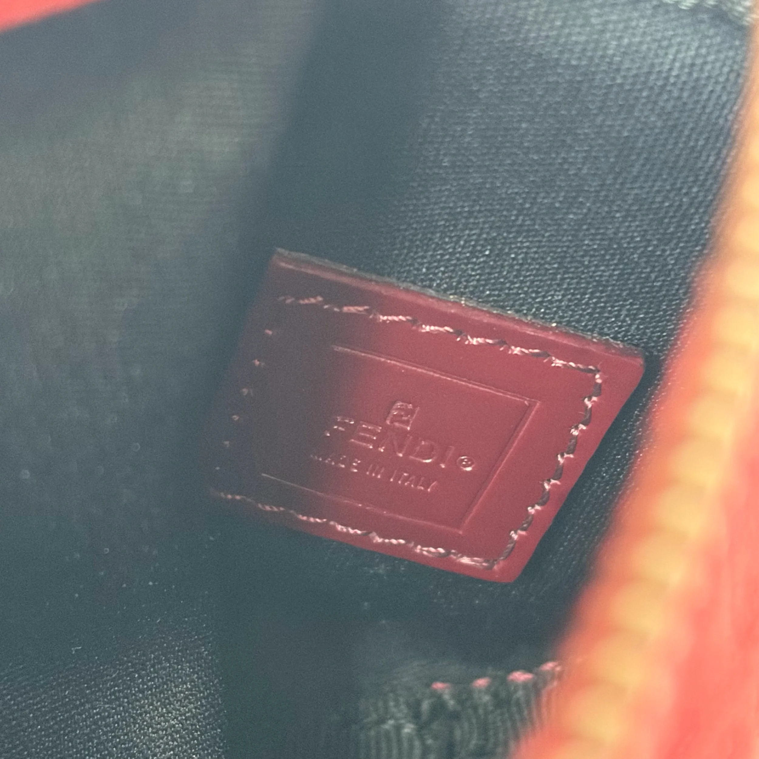 Vtg Red Fendi Barrel Mini Bag — image 7