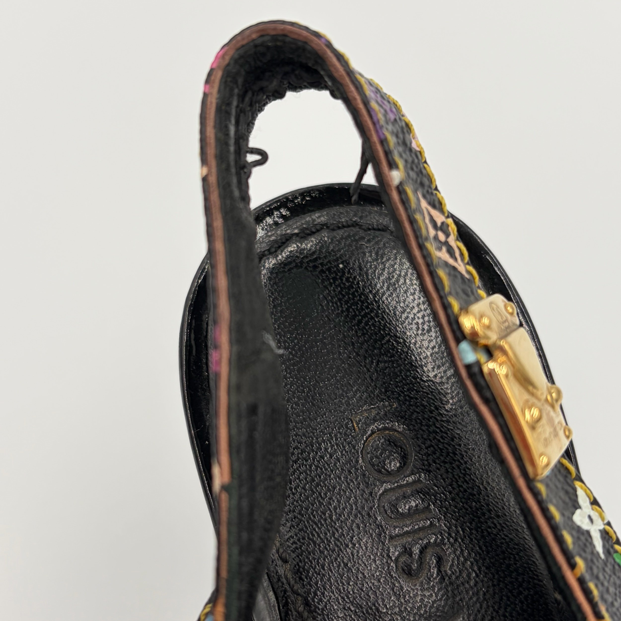Louis Vuitton Blk Murakami Heels (35.5) — image 4