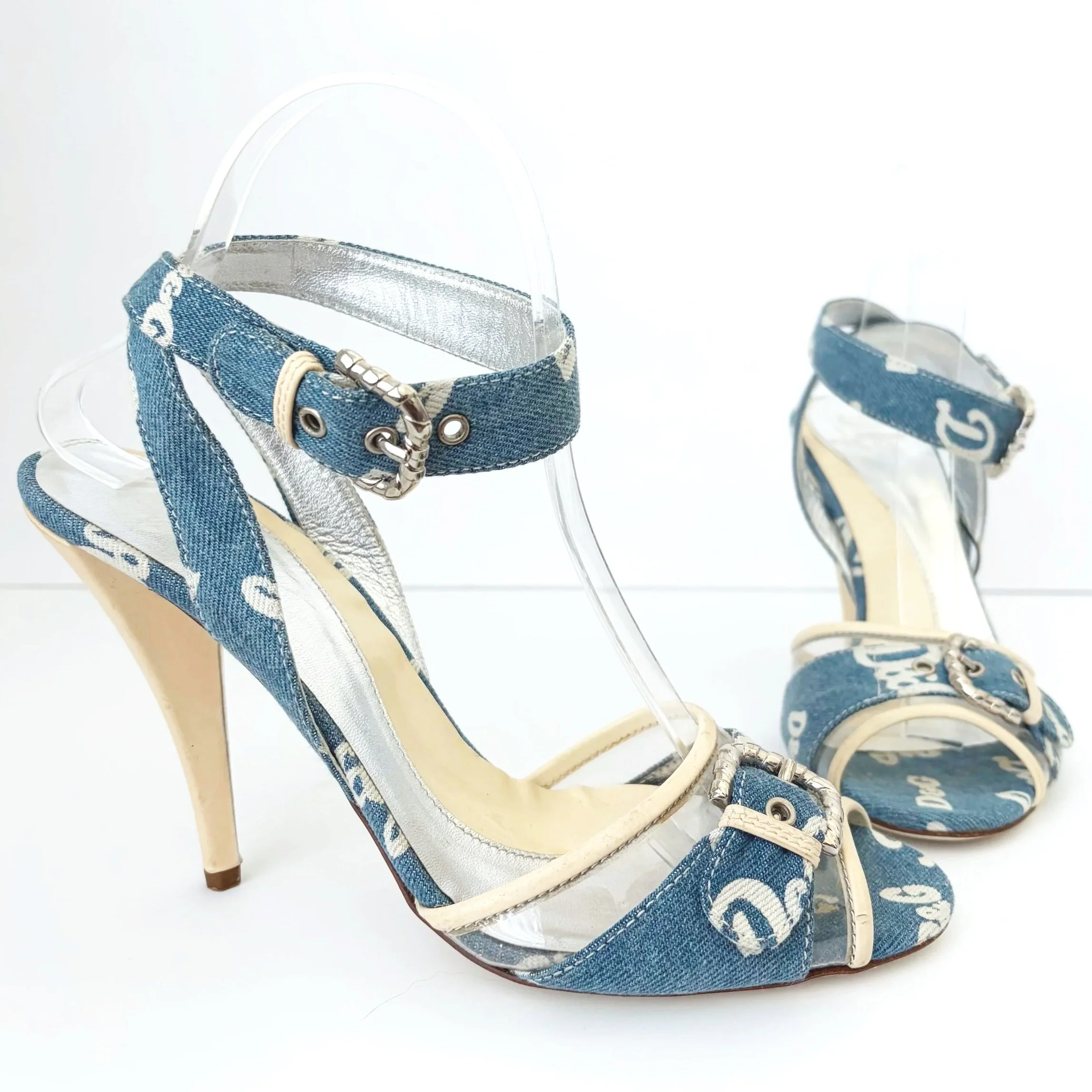 D&G Denim Buckle Heels (39) — image 3