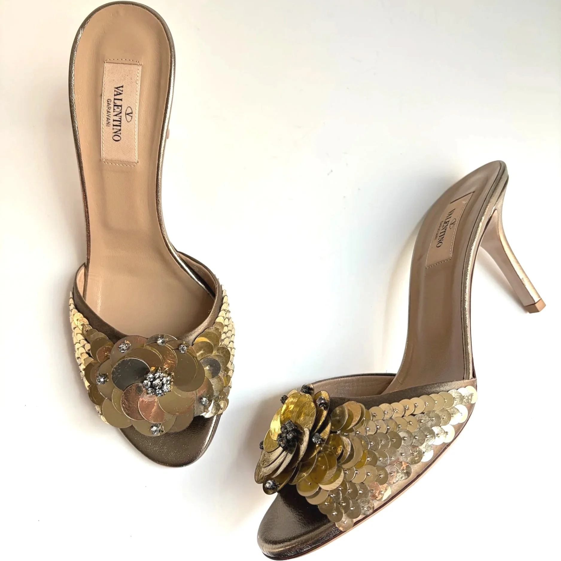 Valentino Mermaid Sequin Heels (40) Like-New
