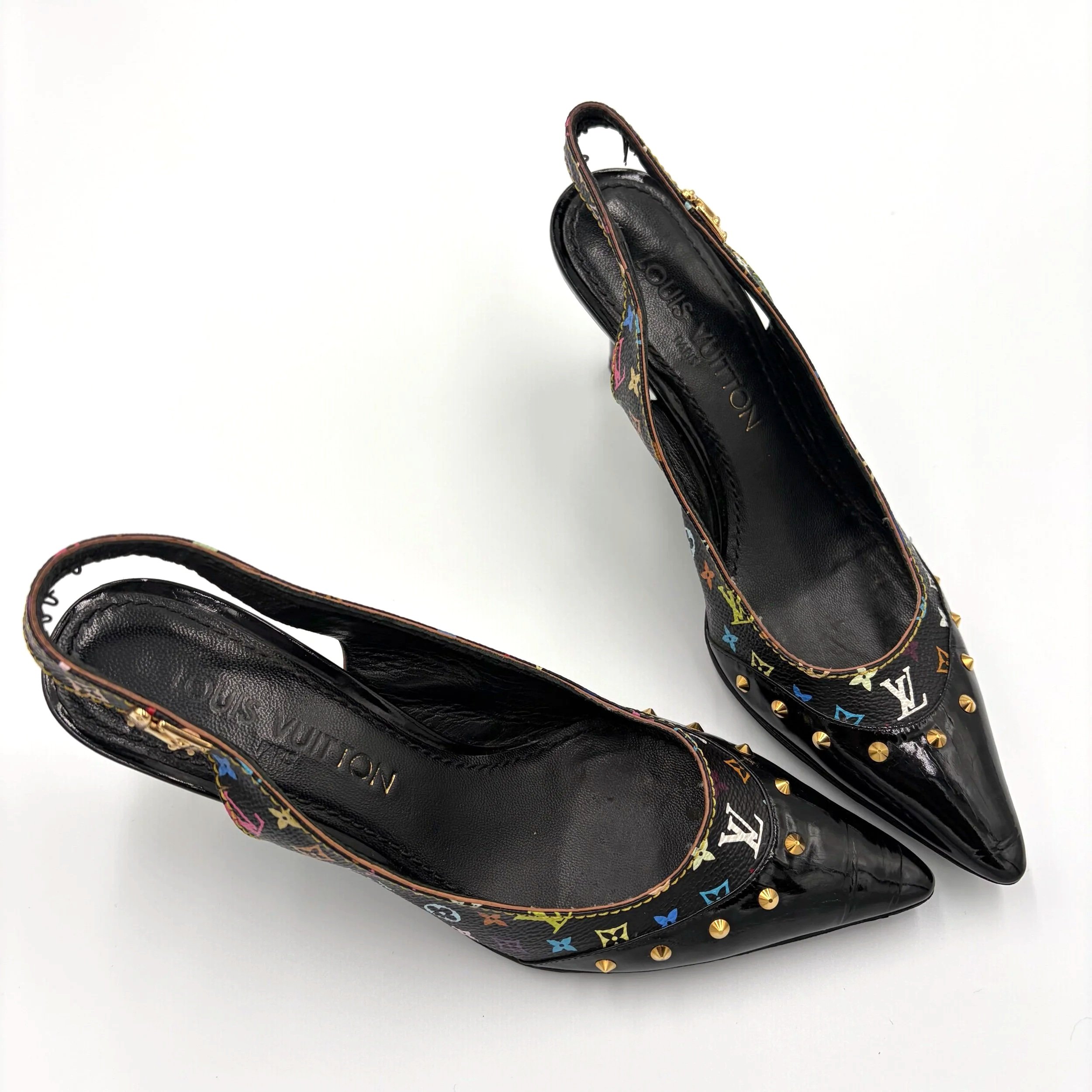 Louis Vuitton Blk Murakami Heels (35.5) — image 5