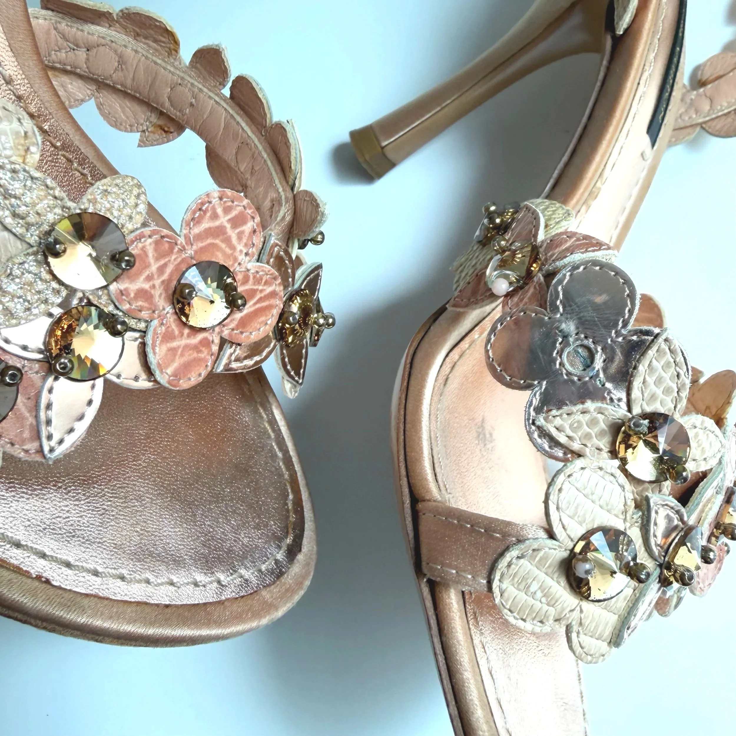 Y2K Louis Vuitton Floral Heel (34) — image 6
