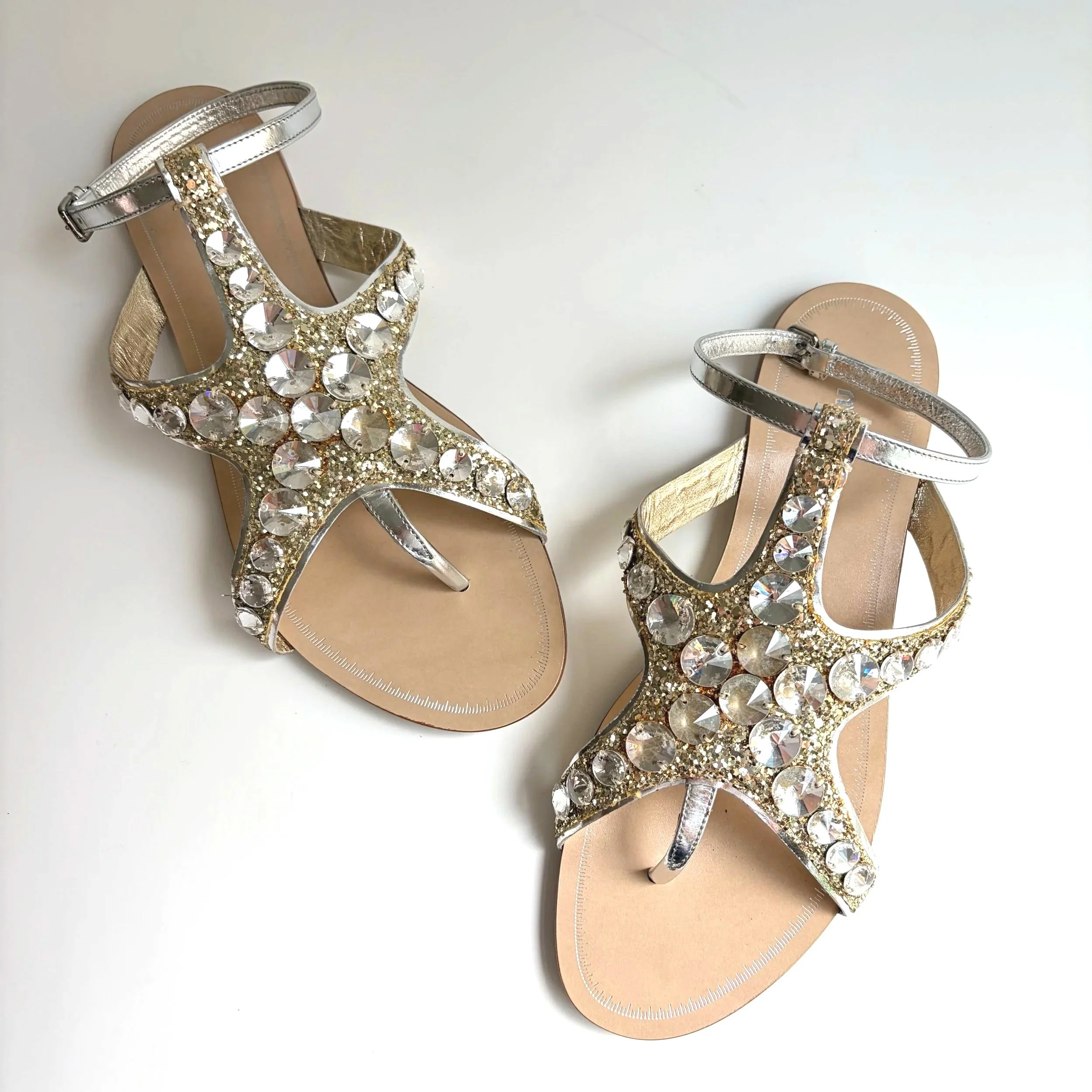 Glittery Starfish Miu Miu Sandals (37) — image 2