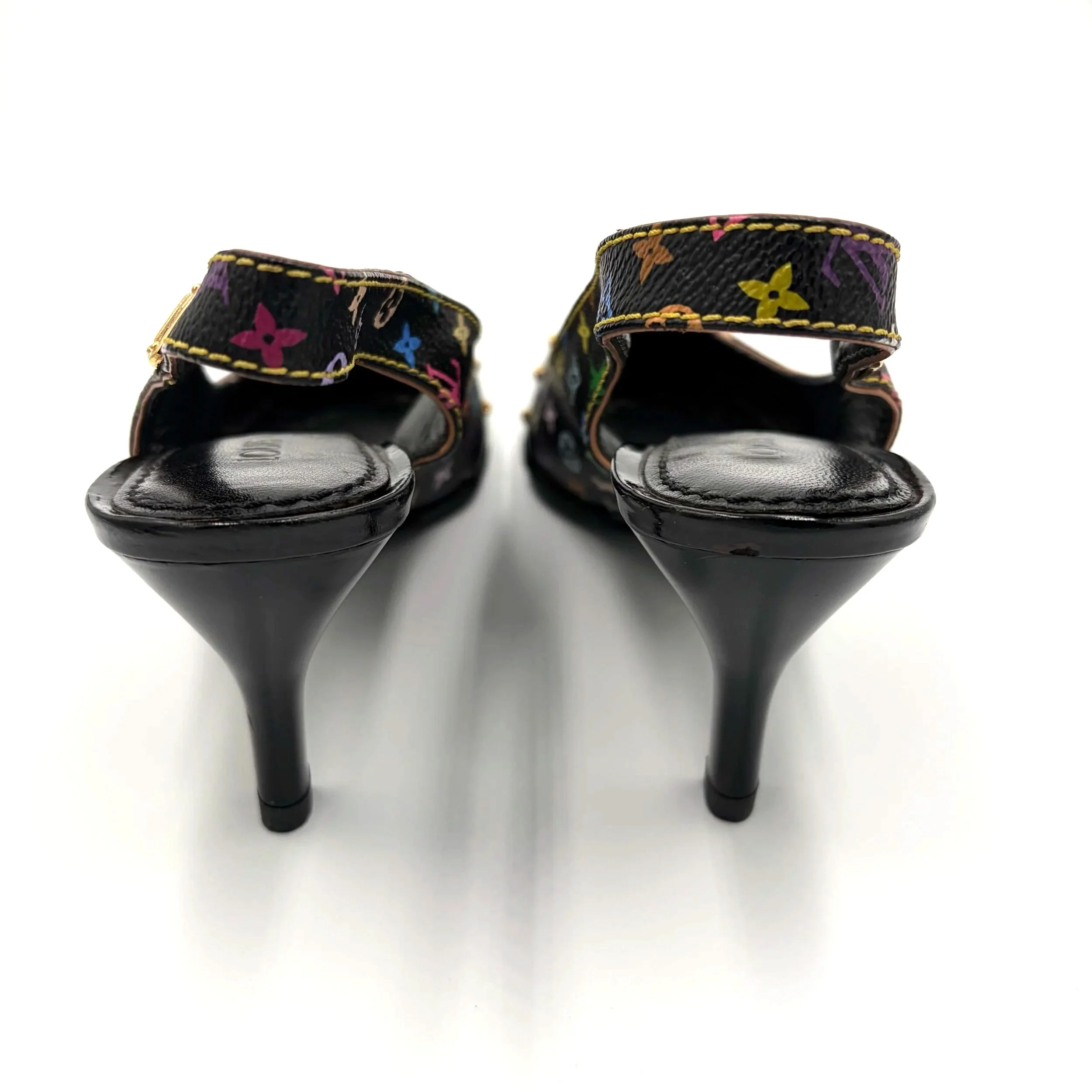 Louis Vuitton Blk Murakami Heels (35.5) — image 8