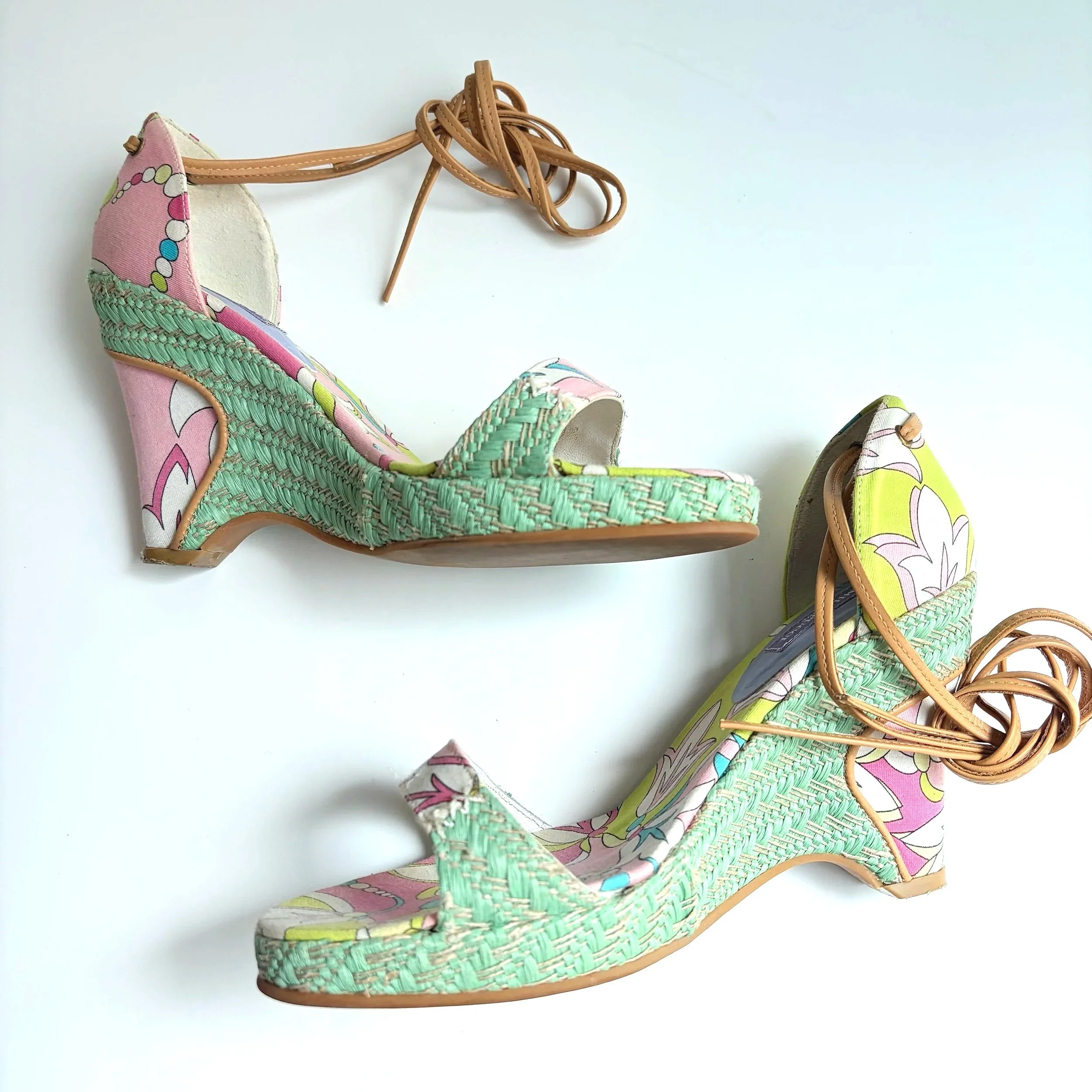 Emilio Pucci Multi Aqua Color wedges (37) — image 6