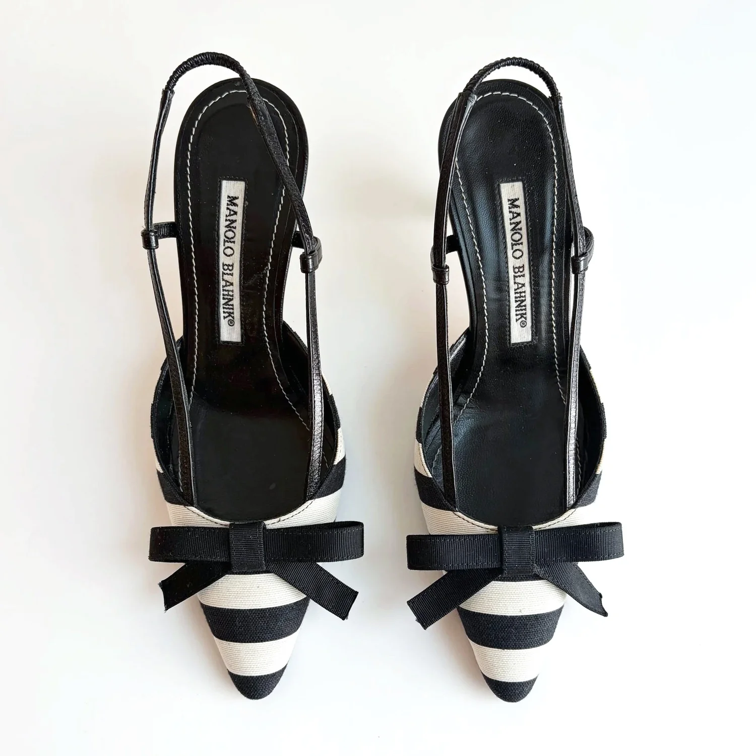 Striped Manolo Blahnik Heels (34)
