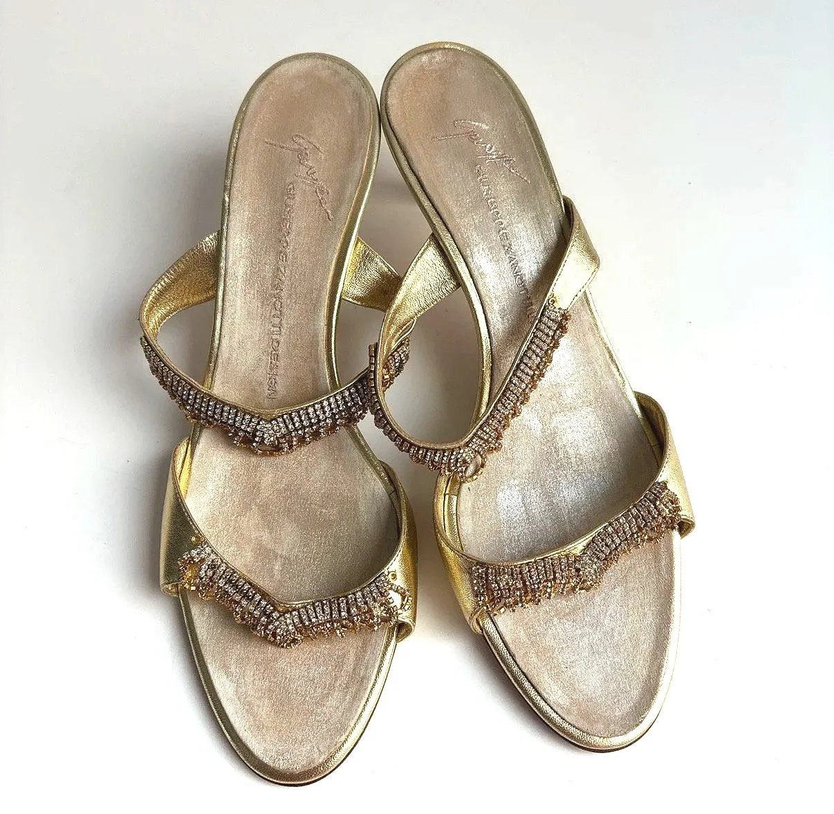 Gold Vintage Giuseppe Zanotti Heels (40)