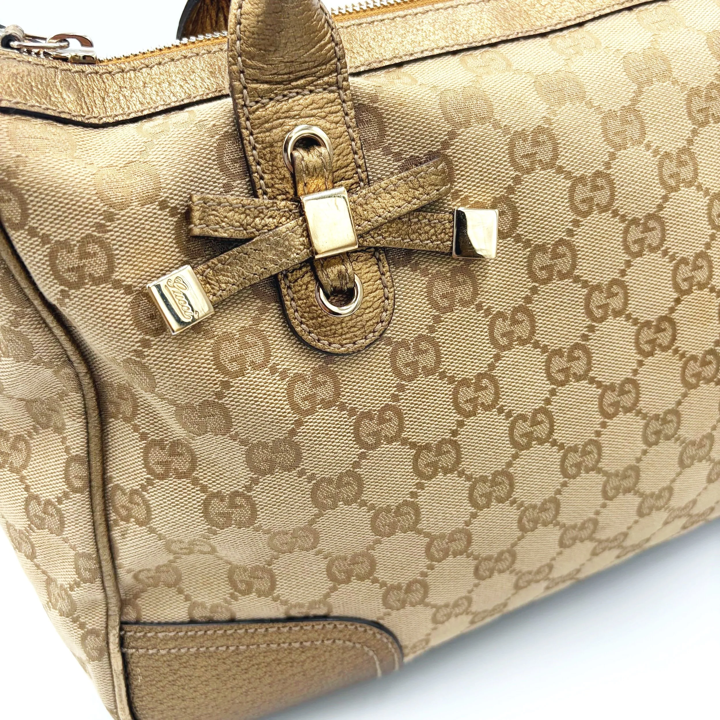 Gucci Gold Princey Bow tote, image 4