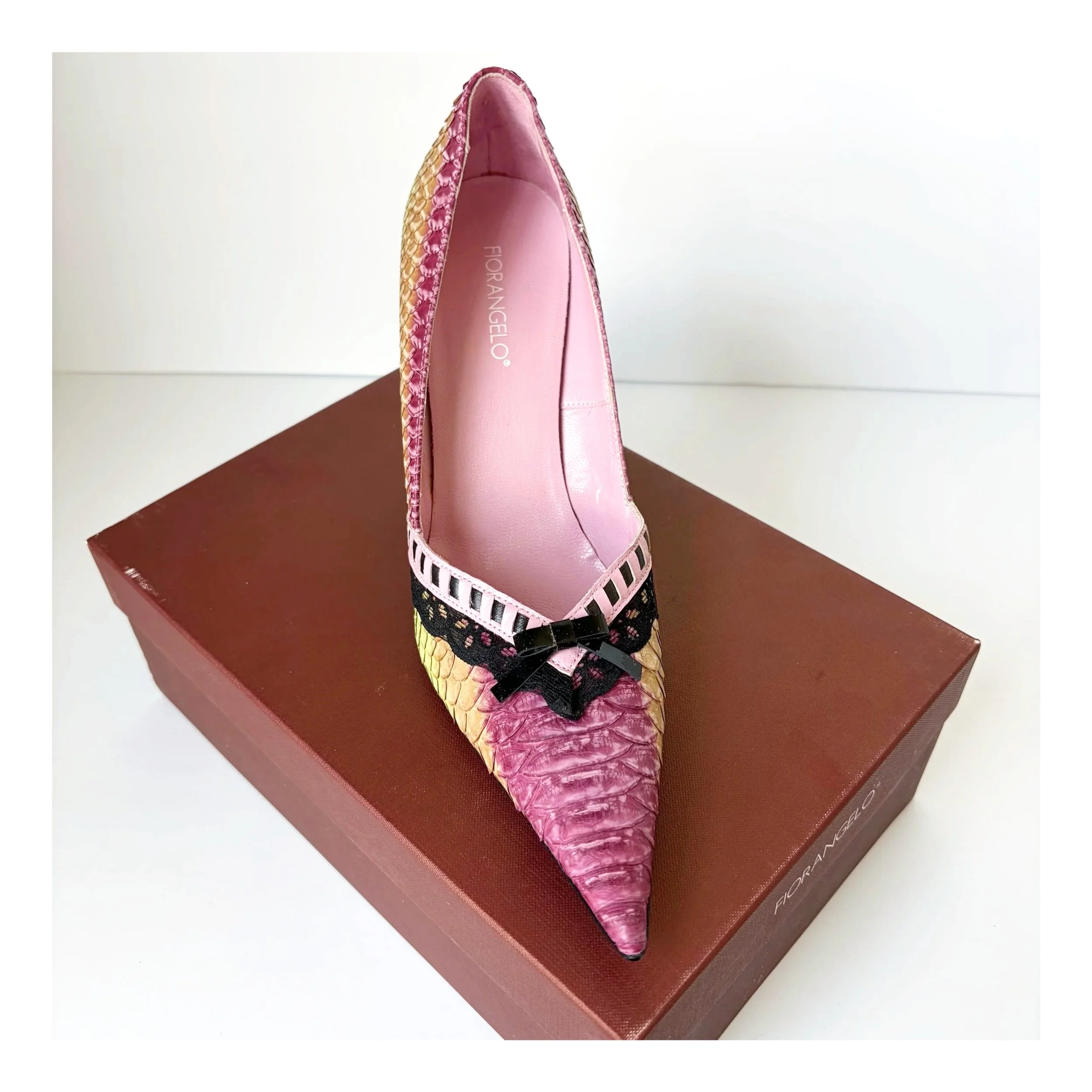 Fiorangello Snakeskin Heels (38) — image 6