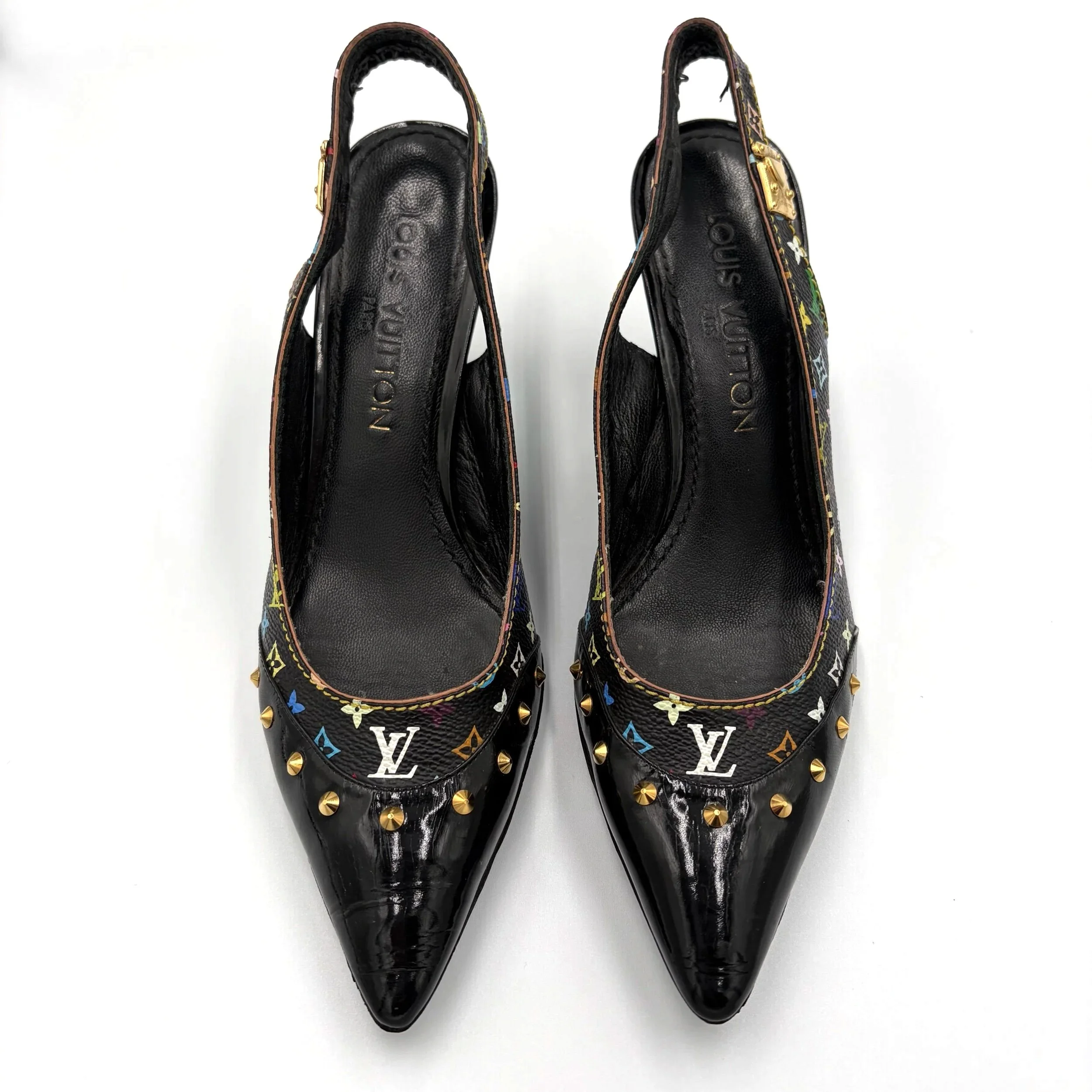 Louis Vuitton Blk Murakami Heels (35.5) — image 7