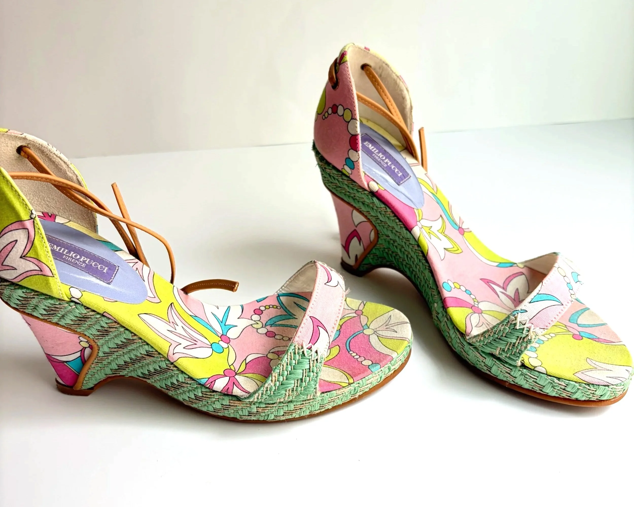 Emilio Pucci Multi Aqua Color wedges (37) — image 3