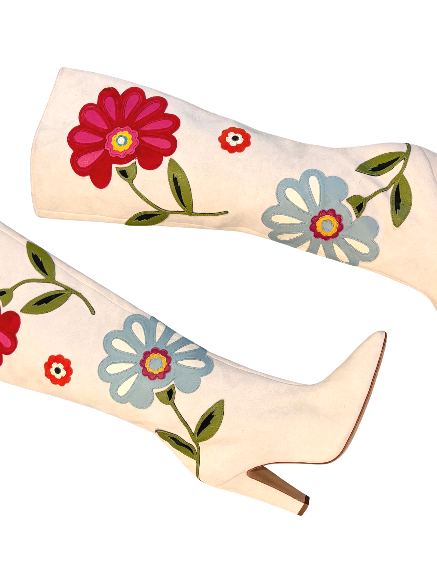 Fun Flower Power Manolo Blahnik Boots (40), image 2