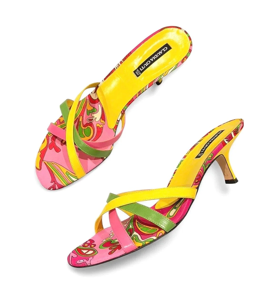 Claudia Cuiti Italian Kitten Heels US 10