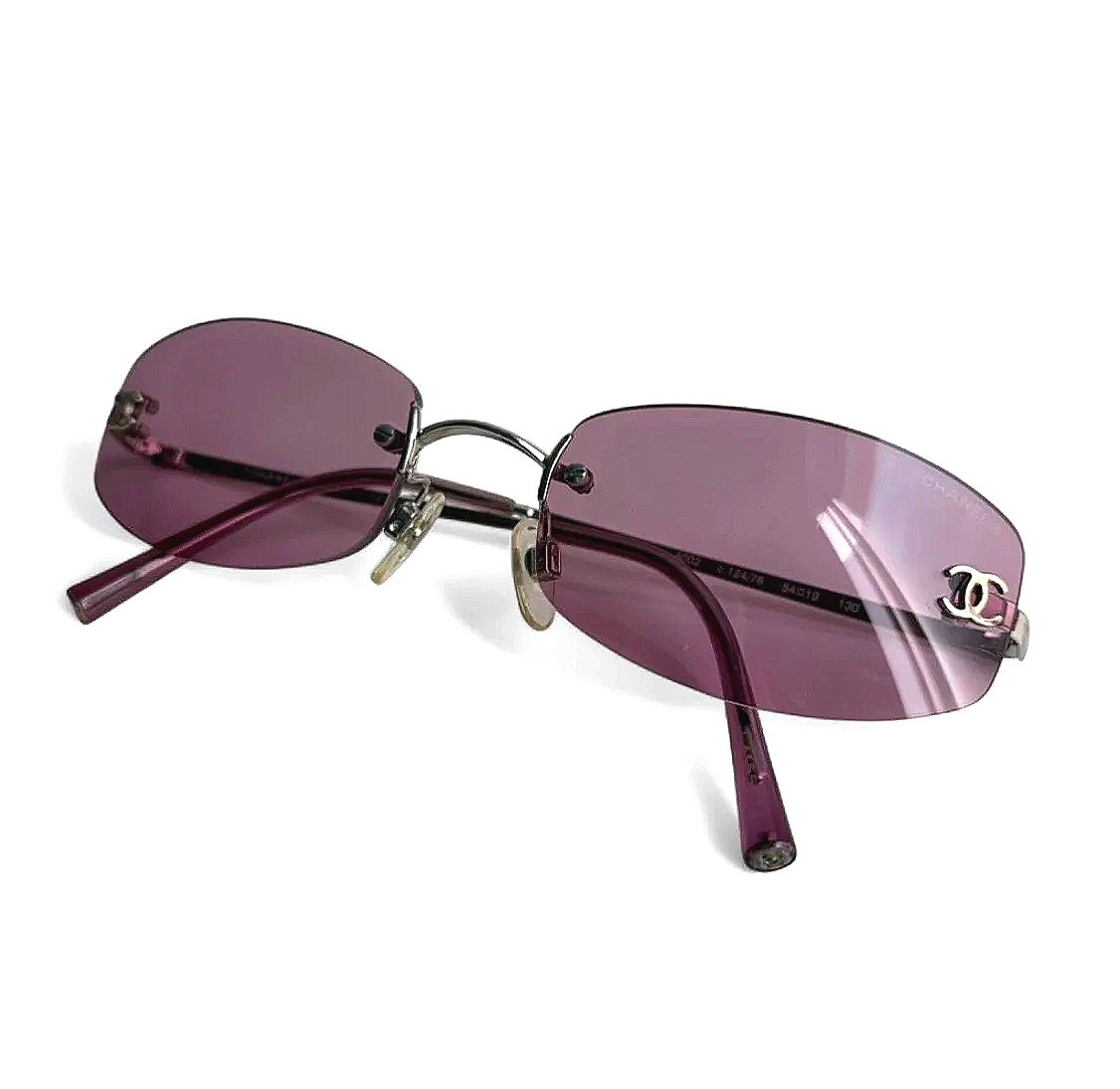 Royal Purple Vintage Y2K Chanel Sunglasses