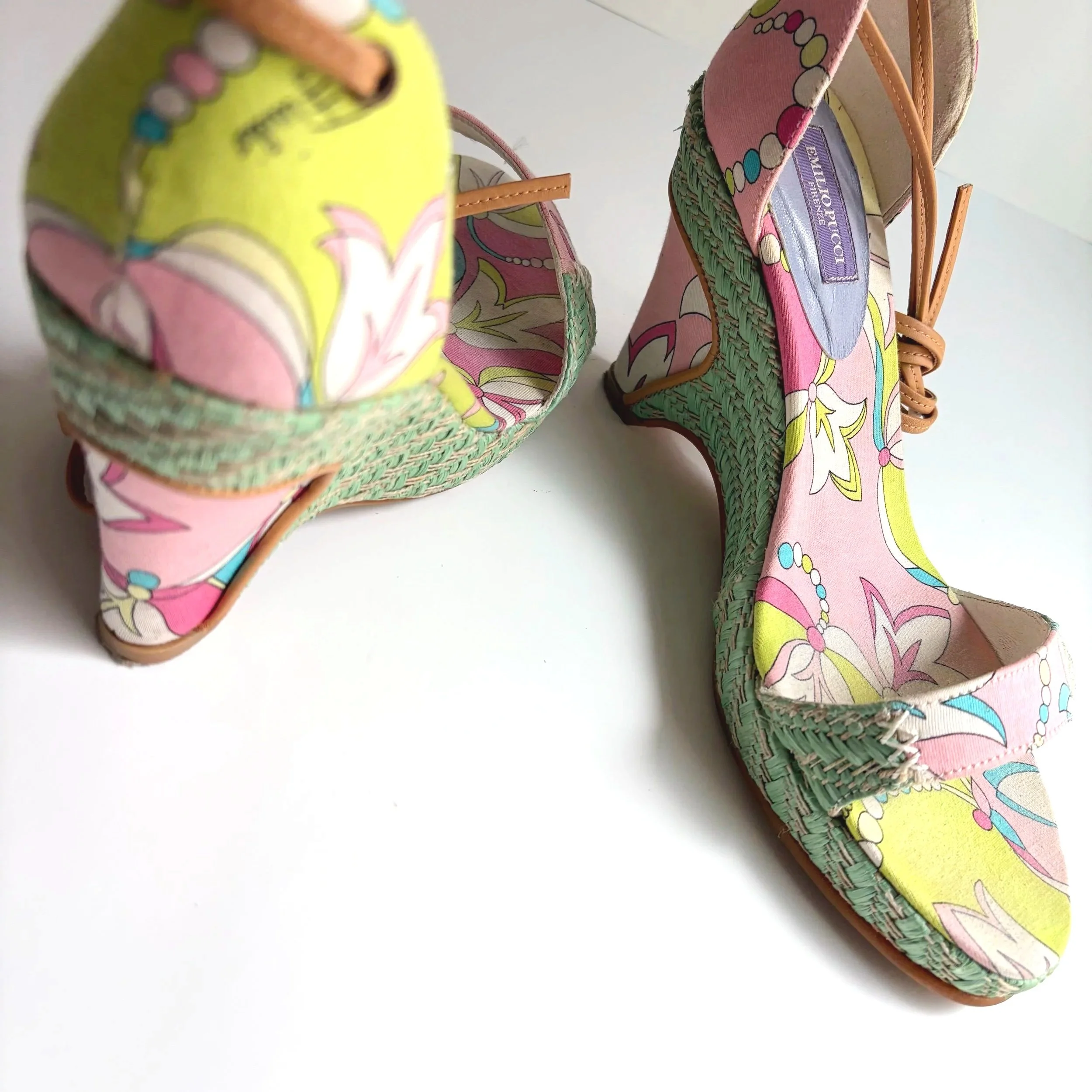 Emilio Pucci Multi Aqua Color wedges (37) — image 4