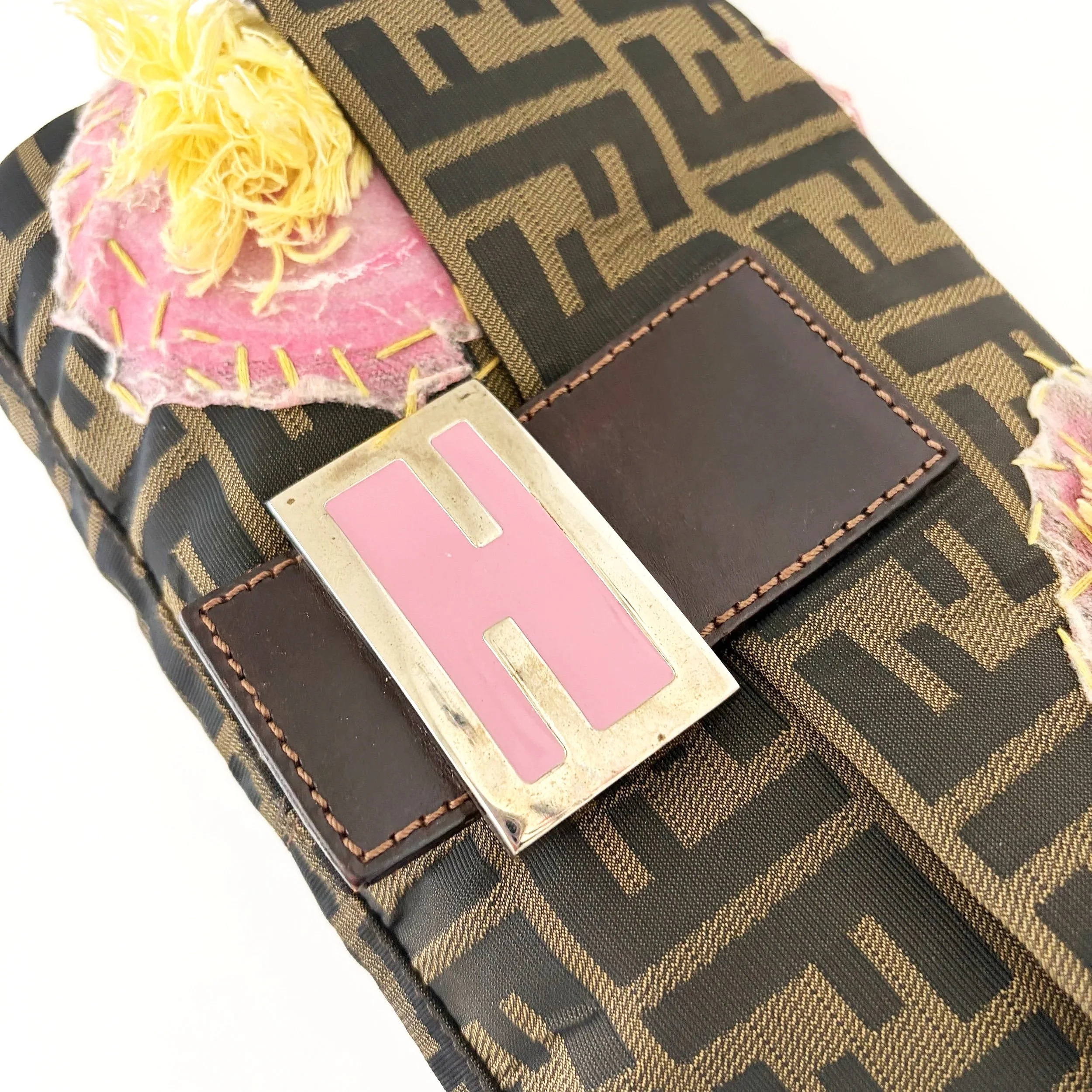 Vintage Fendi Embroidered Zucca Baguette — image 2