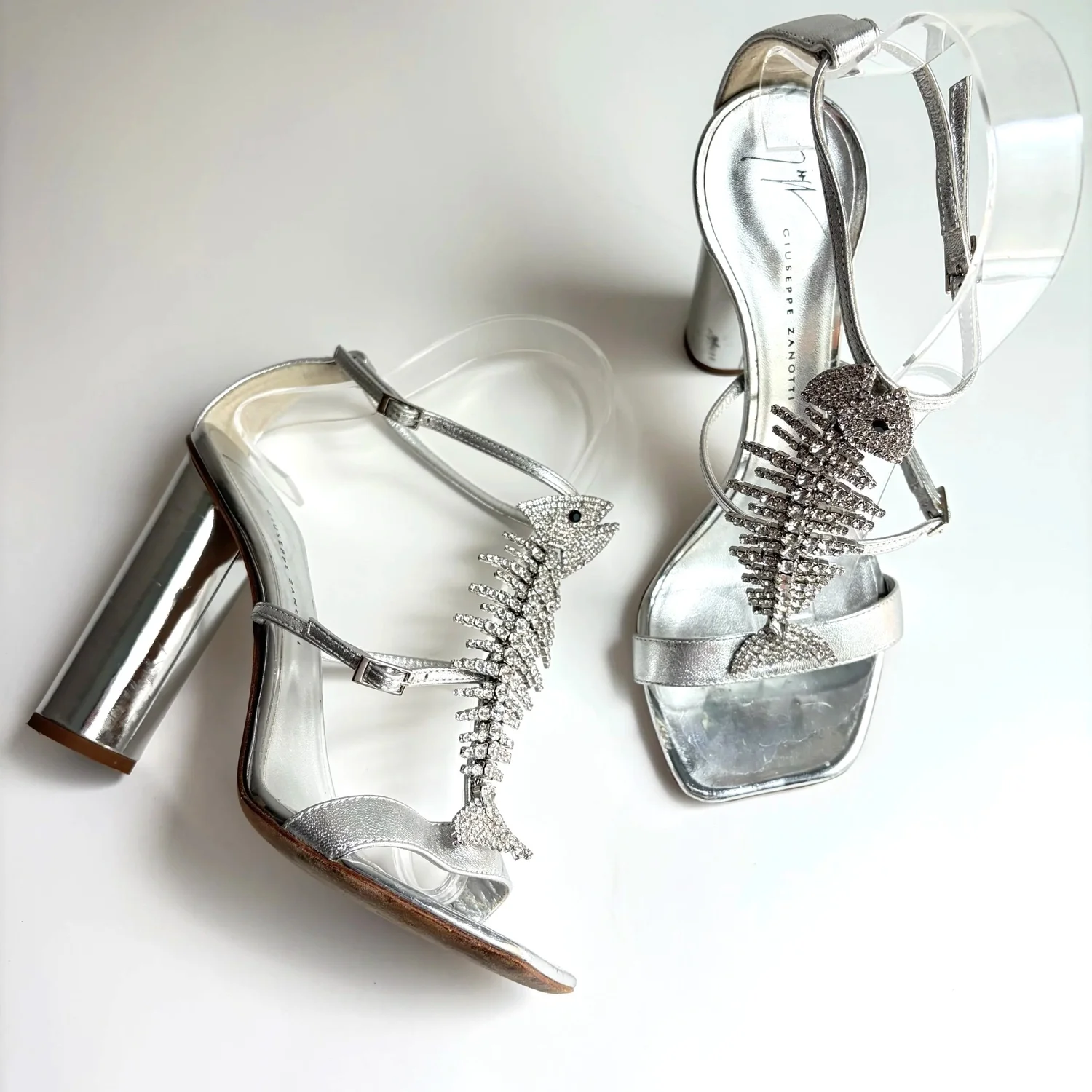 Vtg Giuseppe Zanotti Fishbone Heels (37)