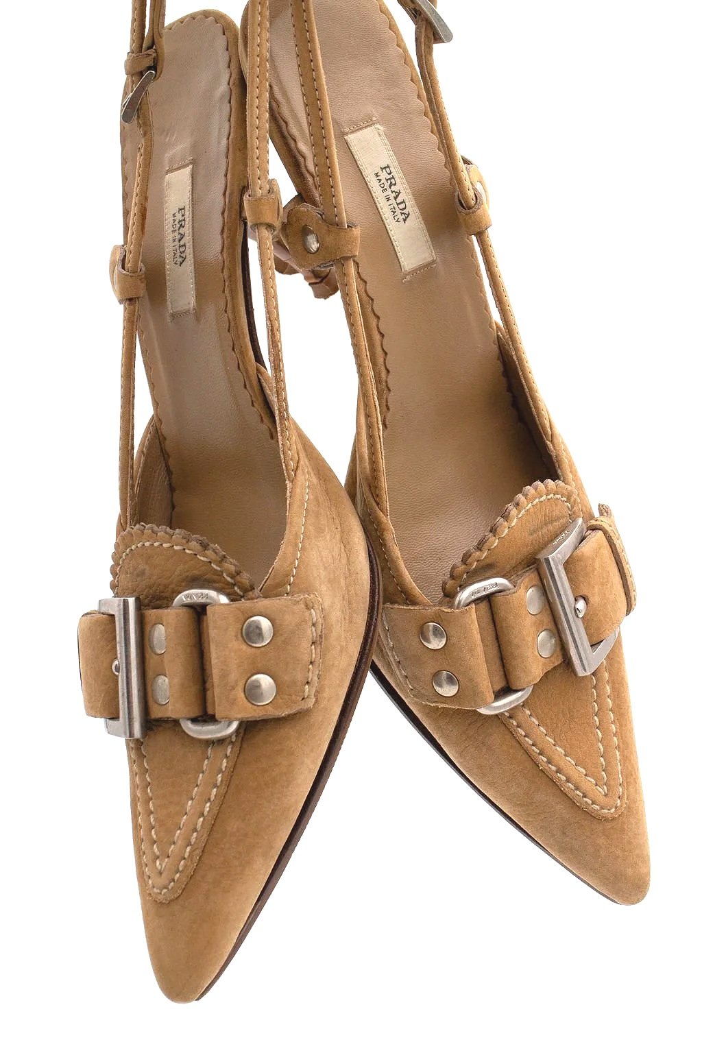 Y2K Prada Scallop Buckle Mules (36), image 5