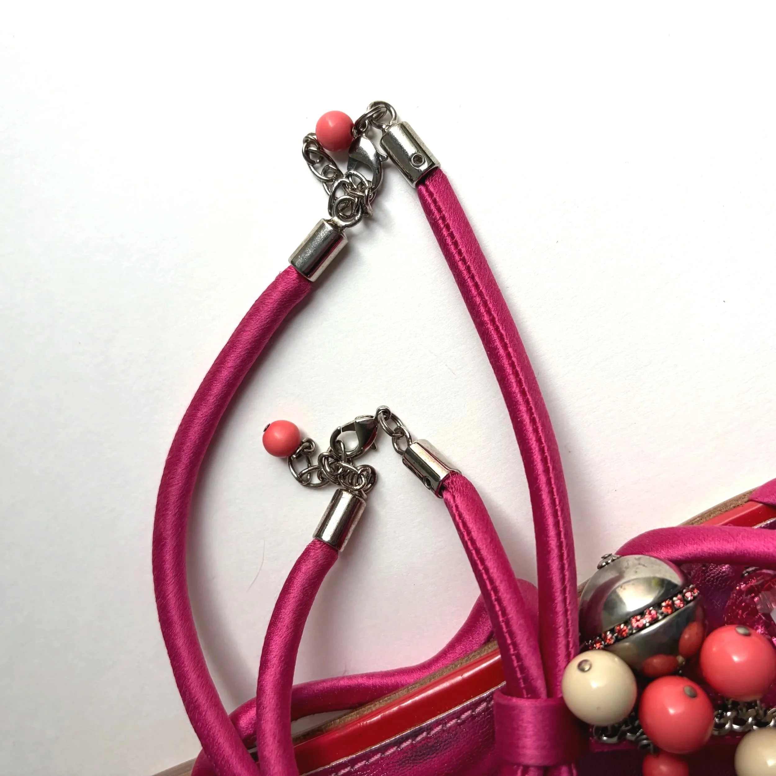 Emilio Pucci Pink Satin Charmed Sandals (40) — image 4