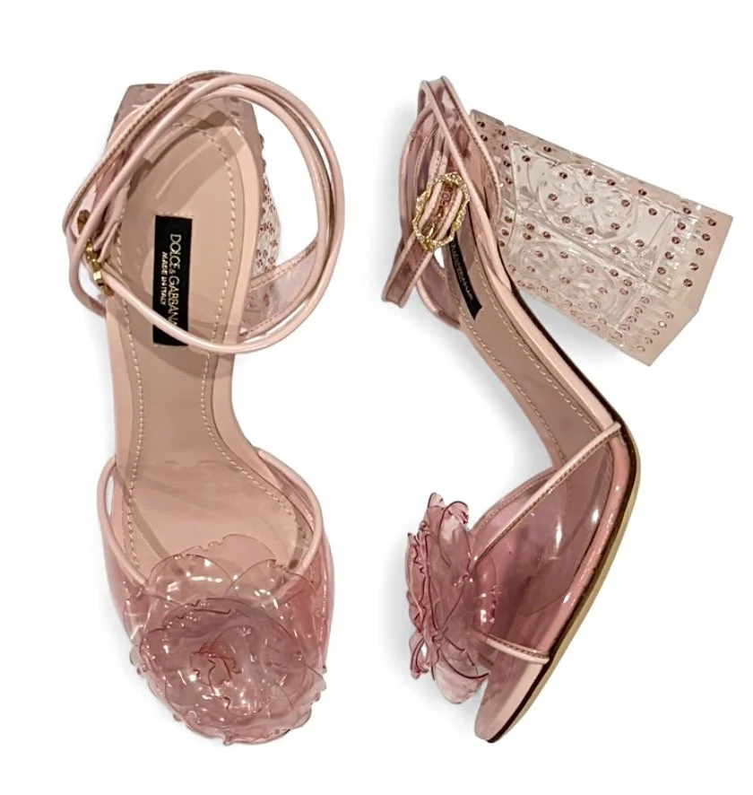 Dolce & Gabbana floral Cinderella PVC pumps US 7
